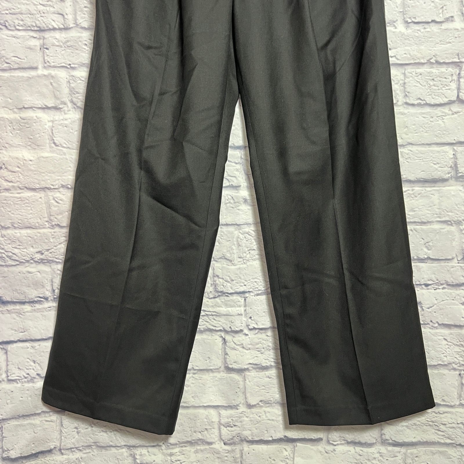 American Eagle Outfitters American Eagle AE77 Wool Blend Pleated Wide Leg Pant Black 6 Size 28" / US 6 / IT 42 - 10 Thumbnail