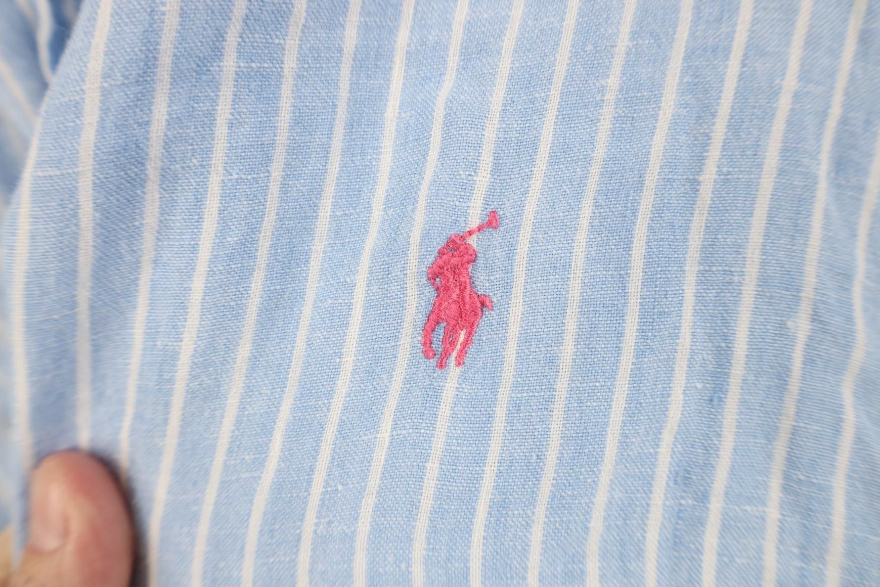 Polo Ralph Lauren Vintage 90s Ralph Lauren Short Sleeve Button Down Shirt Size US L / EU 52-54 / 3 - 4 Thumbnail