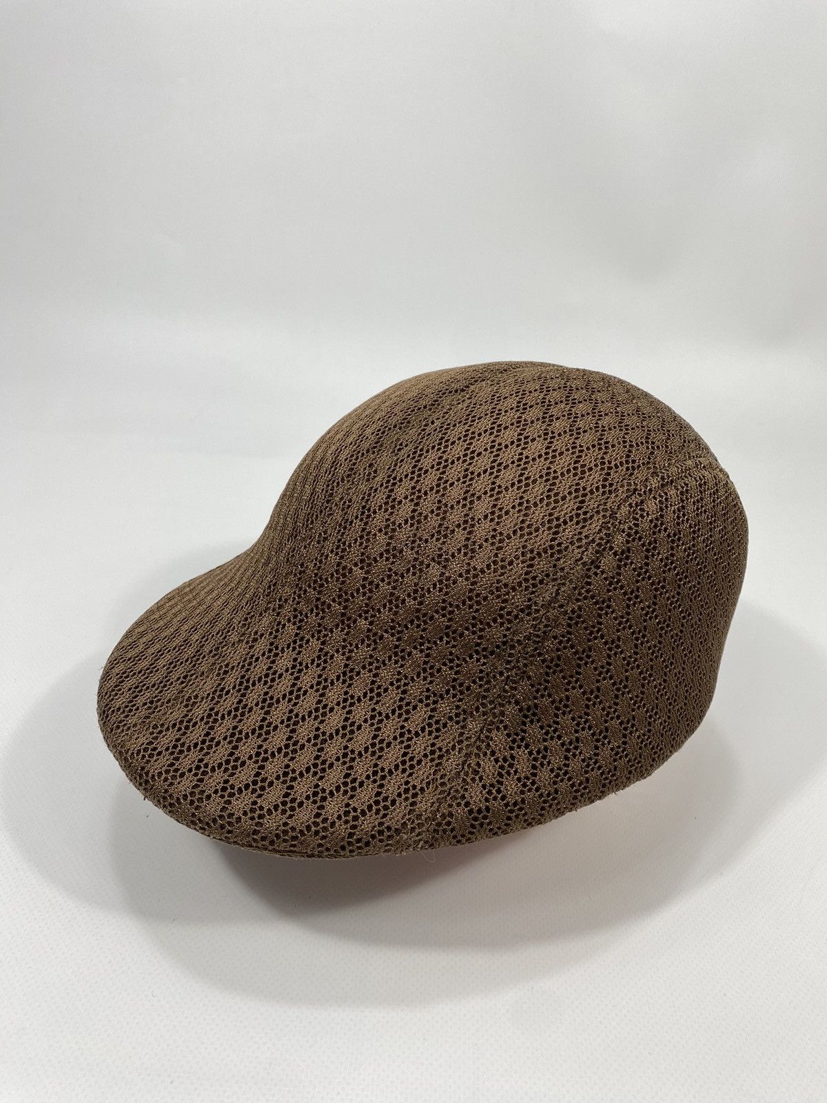 Vintage Vintage Mesh Guipure Material Flat Cap Sport Hat Size ONE SIZE - 5 Thumbnail