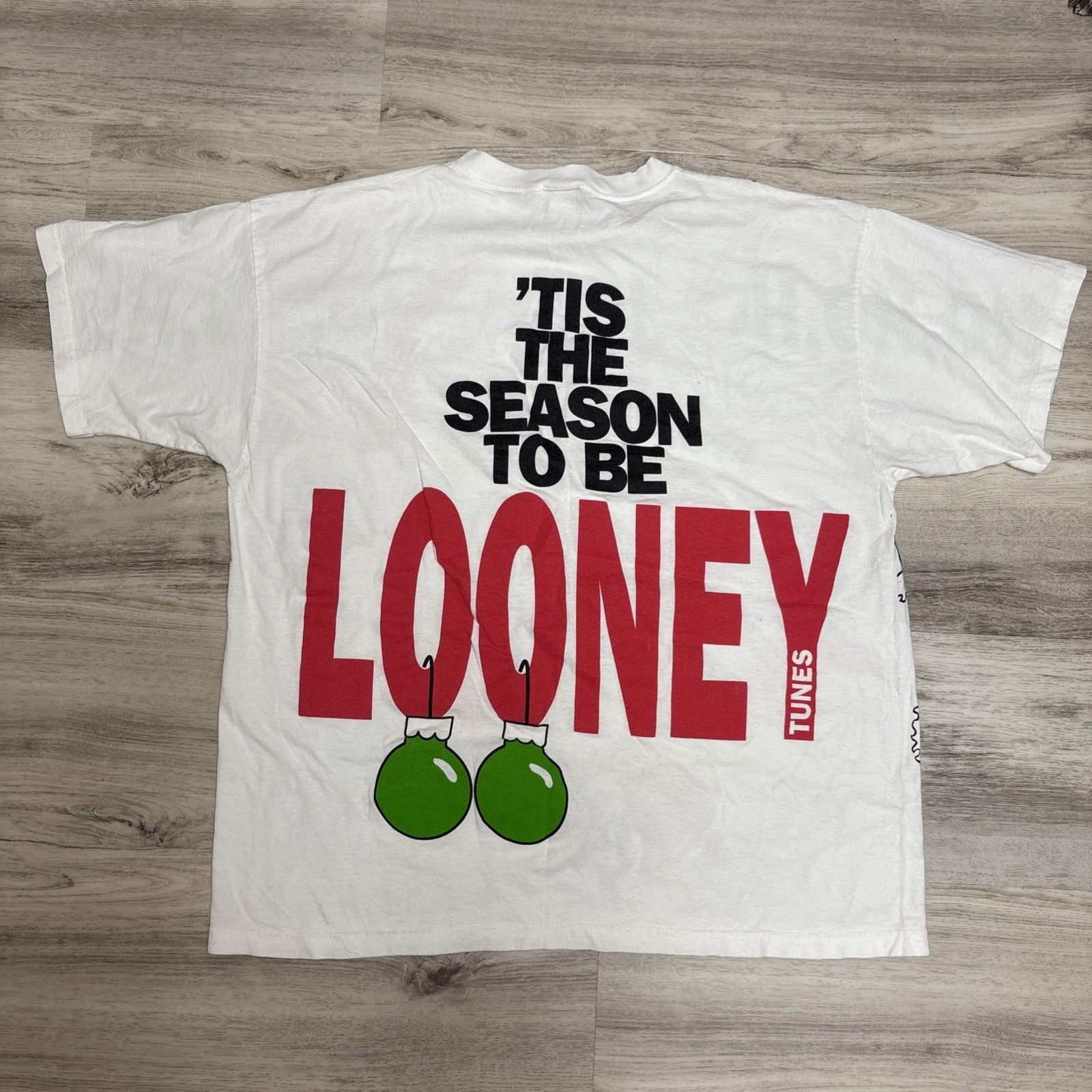 Warner Bros Vtg Warner Bros Shirt Looney Balls & Hos Christmas Double Si Size US XL / EU 56 / 4 - 11 Thumbnail