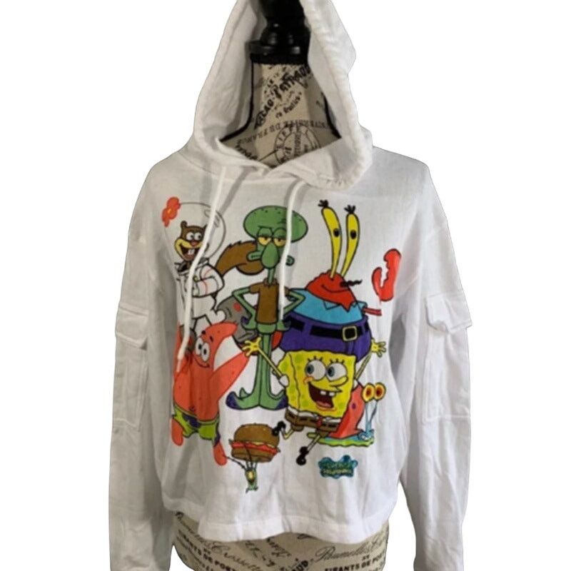 Nickelodeon Nickelodeon SpongeBob SquarePants Cropped Hoodie Women Sz M Size M / US 6-8 / IT 42-44 - 8 Thumbnail