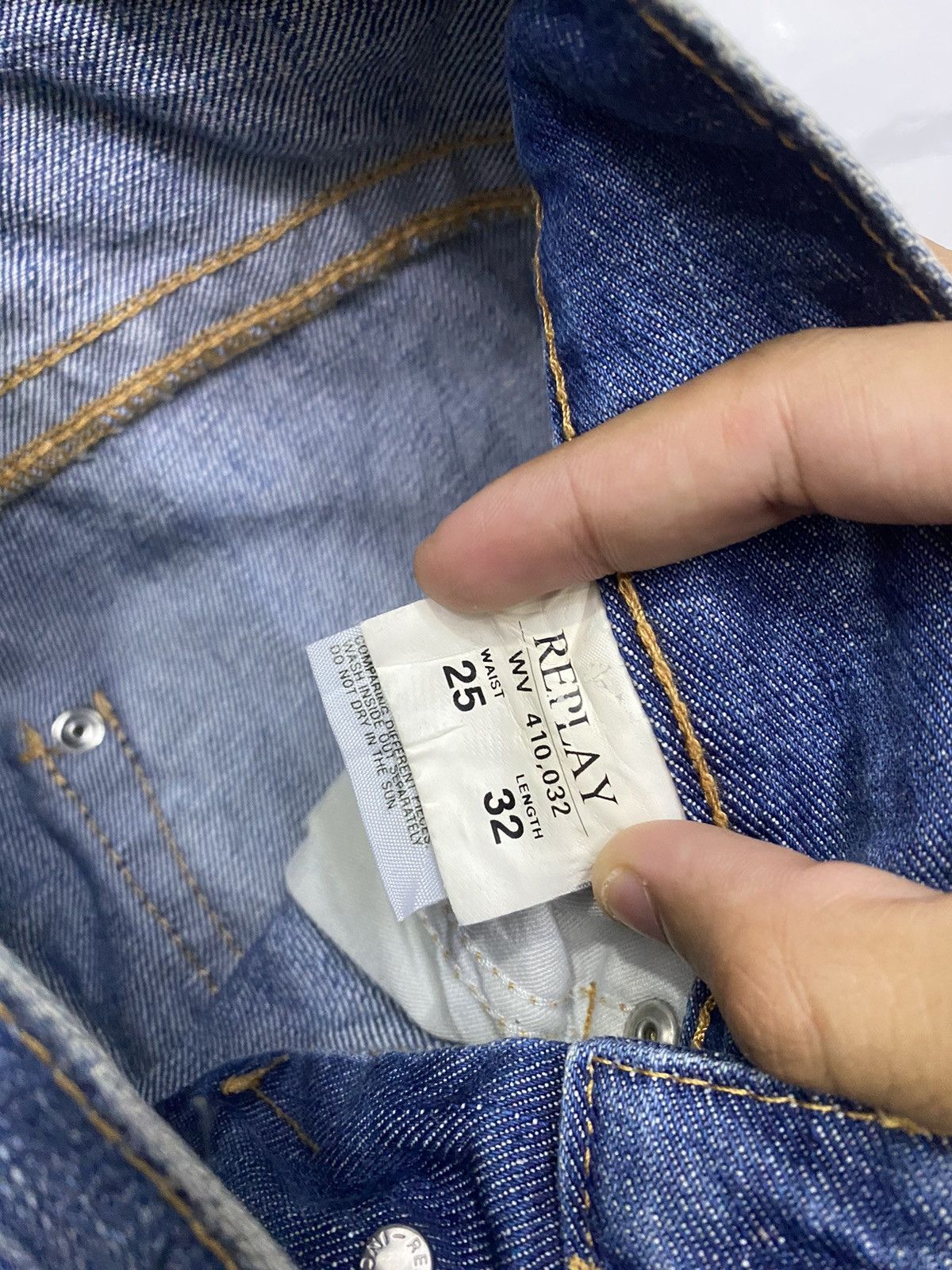 If Six Was Nine 🔥FLARE JEANS DISTRESSED DENIM REPLAY ARCHIVE DENIM JEANS Size 27" / US 4 / IT 40 - 9 Thumbnail