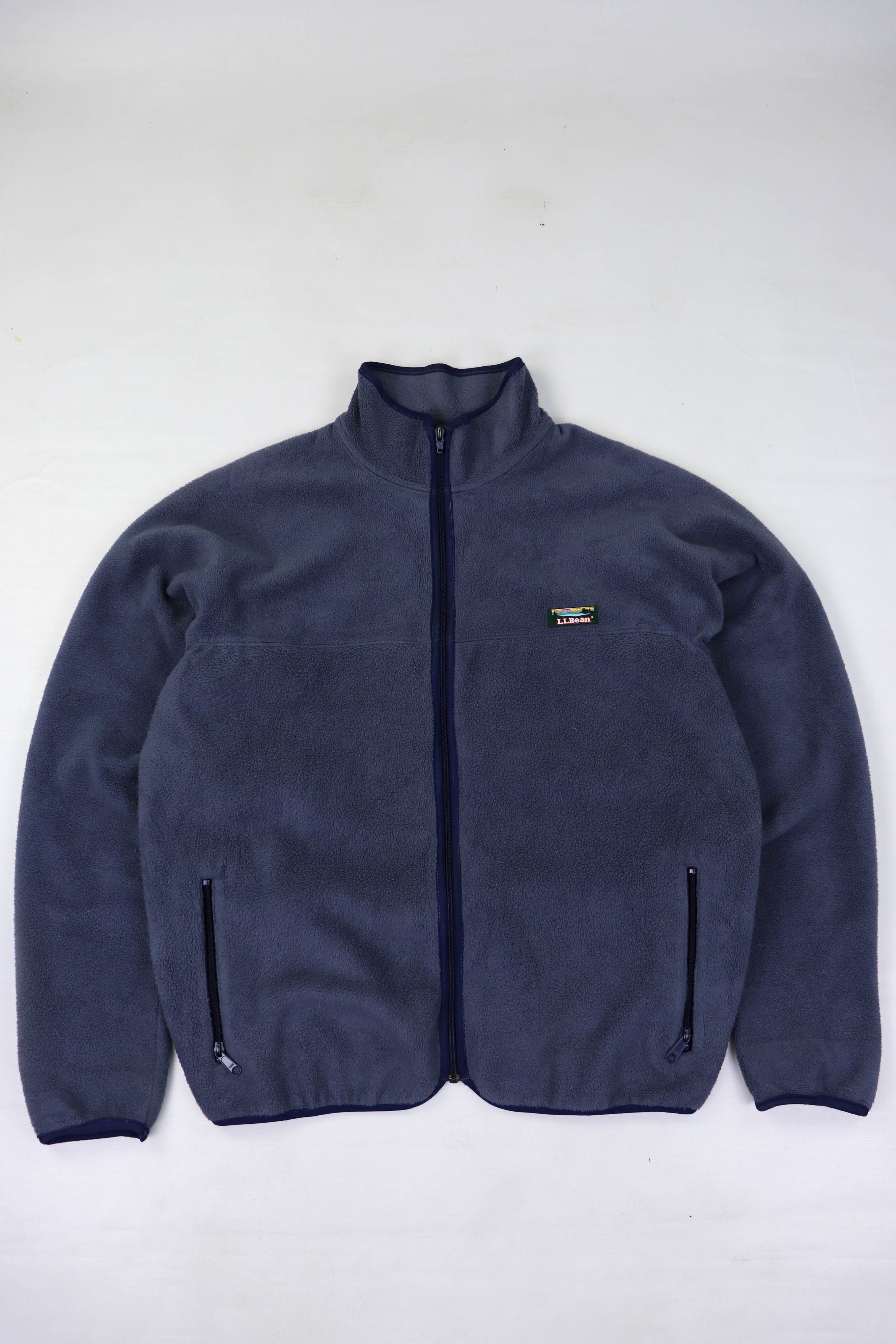 L.L. Bean Vintage USA Made L.L. Bean Blue Warm Up Jacket Size 