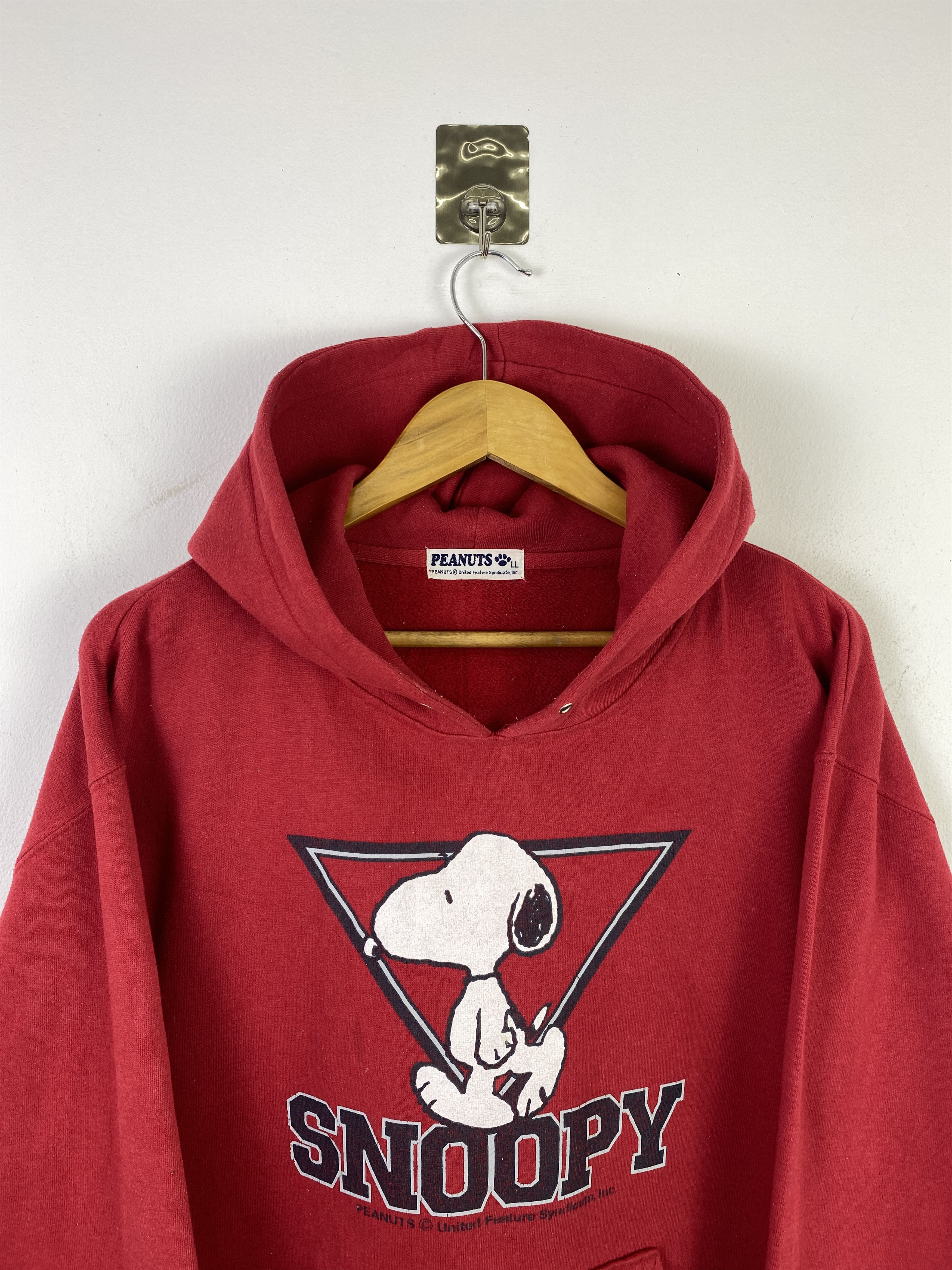 Peanuts Vintage Peanuts Snoopy Pullover Hoodie SH0370 Size US XL / EU 56 / 4 - 2 Thumbnail