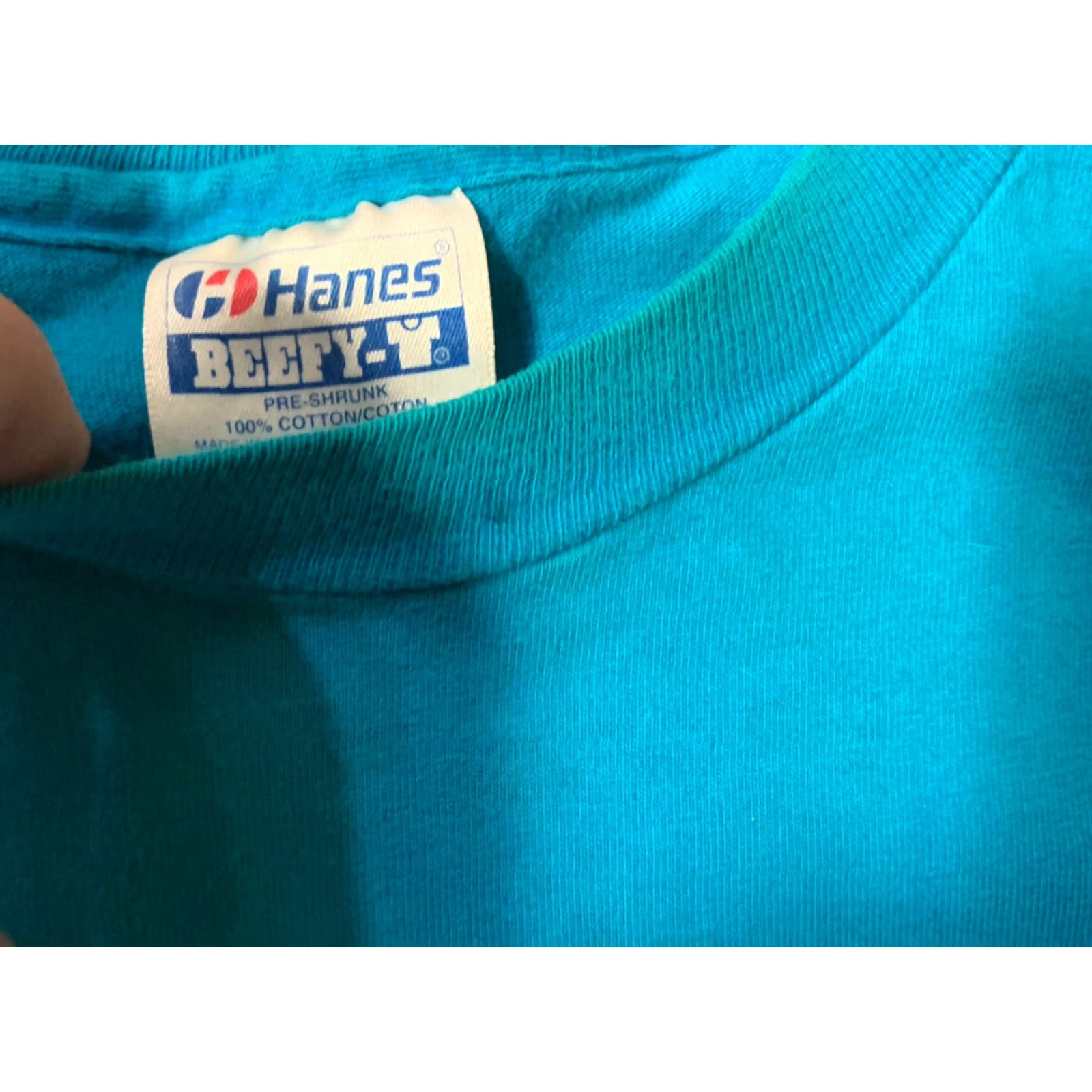 Hanes VINTAGE 90s Arizona Rattlers Arena Football Hanes Single Stitch Teal T-Shirt Adult Large Mens Size US L / EU 52-54 / 3 - 4 Thumbnail