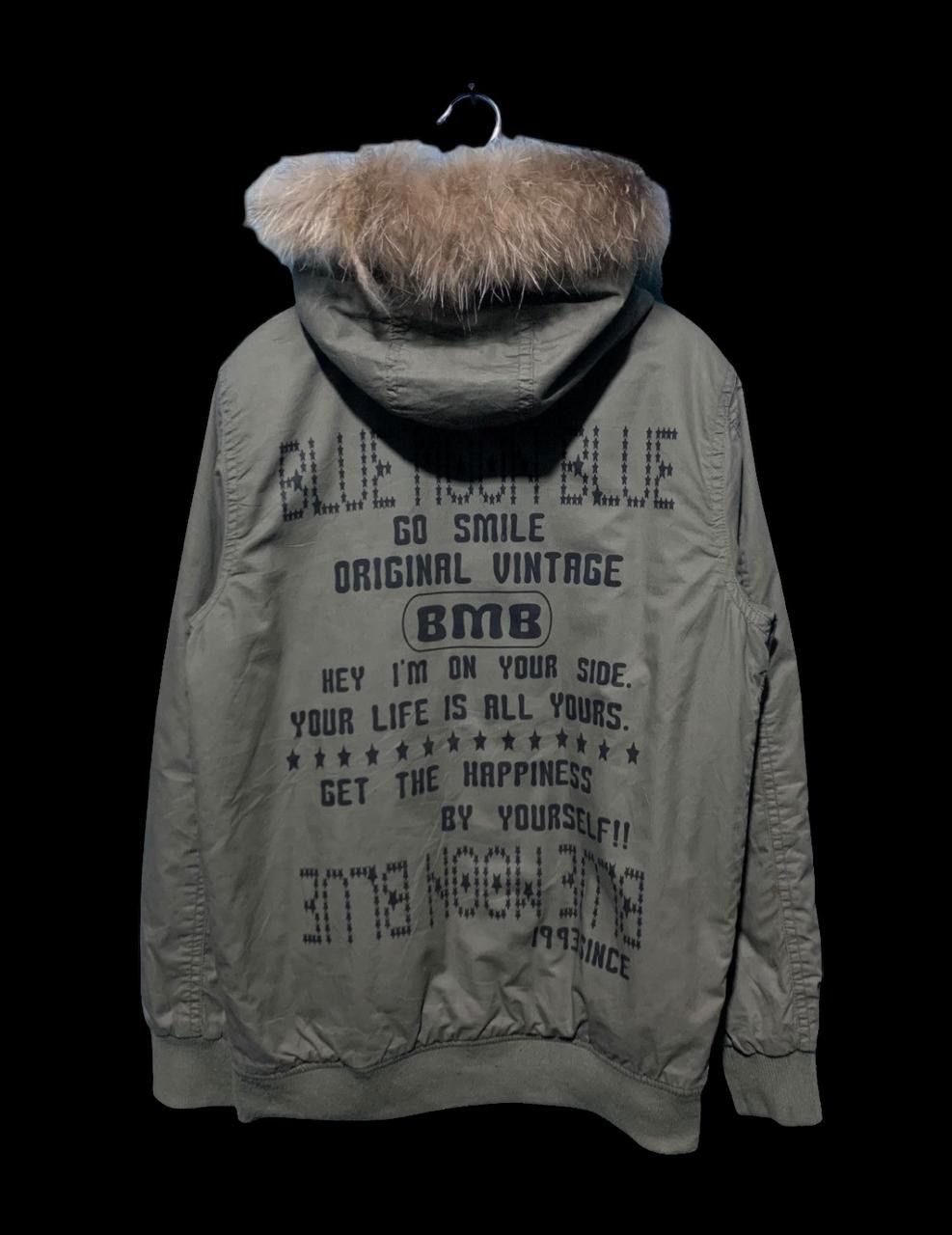 Japanese Brand Blue moon blue poem fur hoodie Size US M / EU 48-50 / 2 - 8 Thumbnail