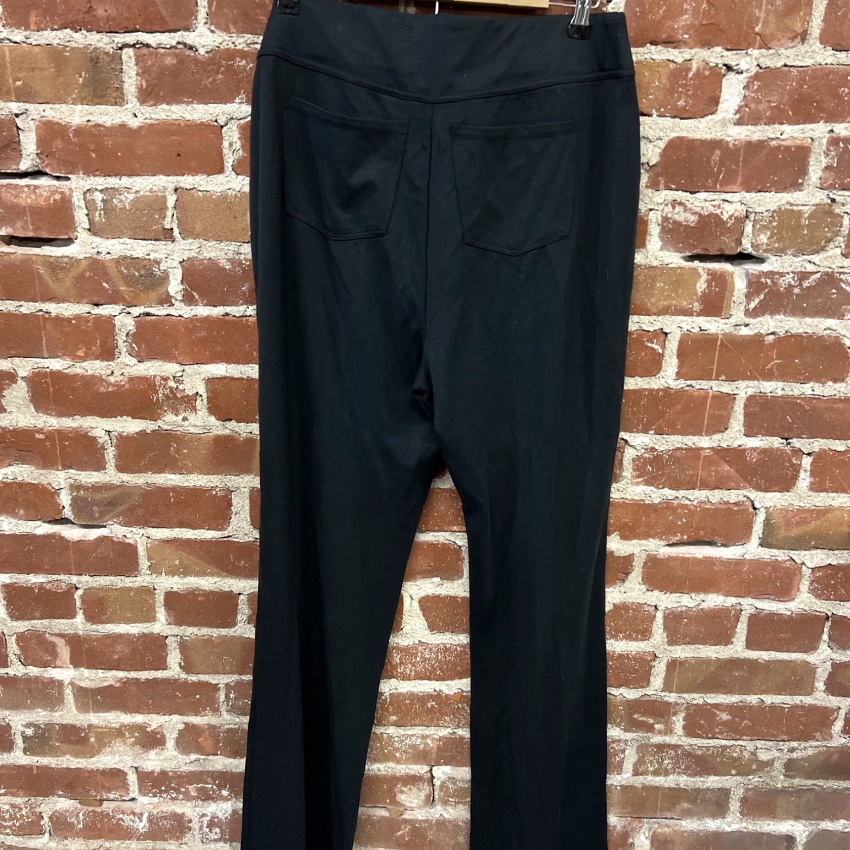 Soft Surroundings Soft Surroundings Pants Black Stretch Flare Hi Rise M Tall Black Regular 90s Bohemian City College Geek Hipster Stretch Pants Women Tall Medium Black Size 32" / US 10 / IT 46 - 3 Thumbnail