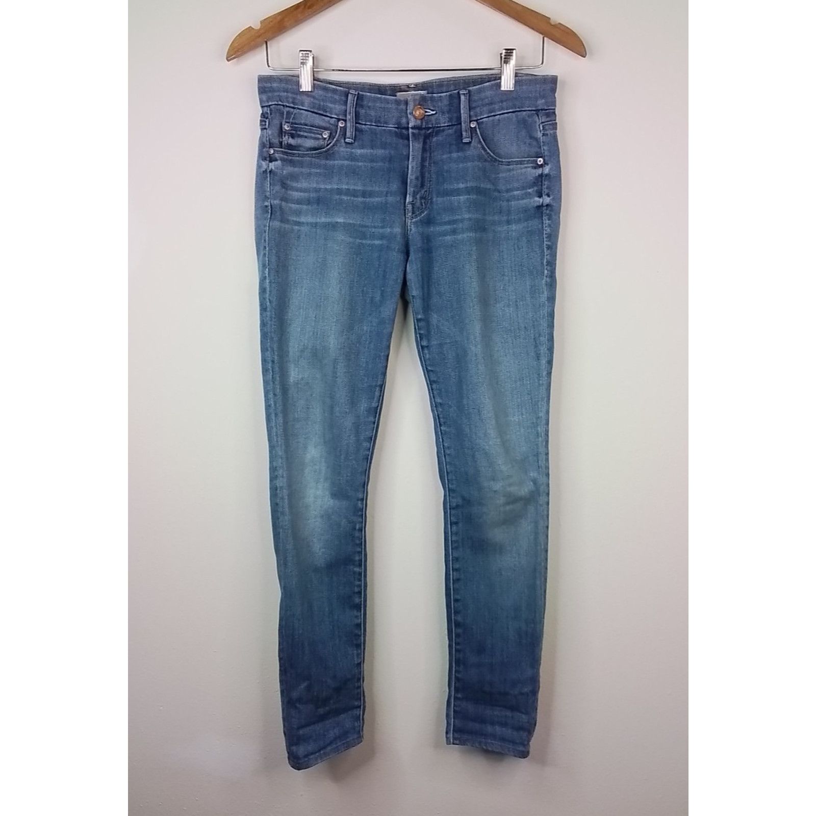 MOTHER Mother Denim Jeans The Looker Women's 28 Skinny Light Wash Size 28" / US 6 / IT 42 - 2 Thumbnail