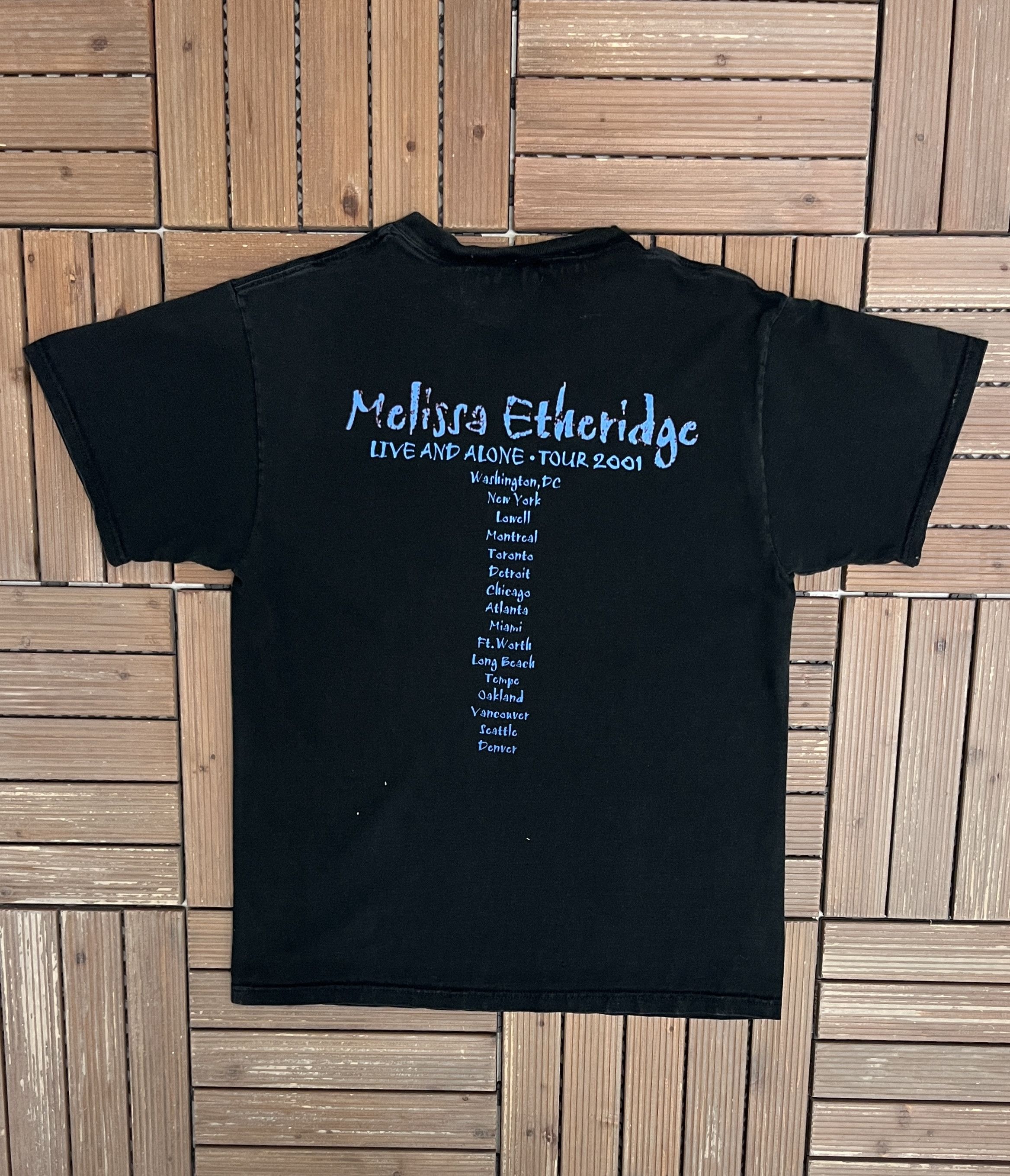 Vintage Melissa Etheridge Live And Alone Tour 2001 Vintage Tee Size US L / EU 52-54 / 3 - 5 Thumbnail