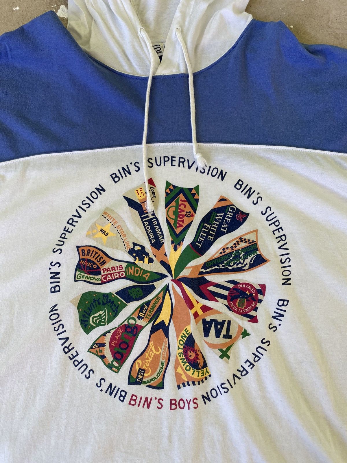 Japanese Brand BIN’S Supervision Japan Hoodie Tee Spellout Archive Size US L / EU 52-54 / 3 - 4 Thumbnail