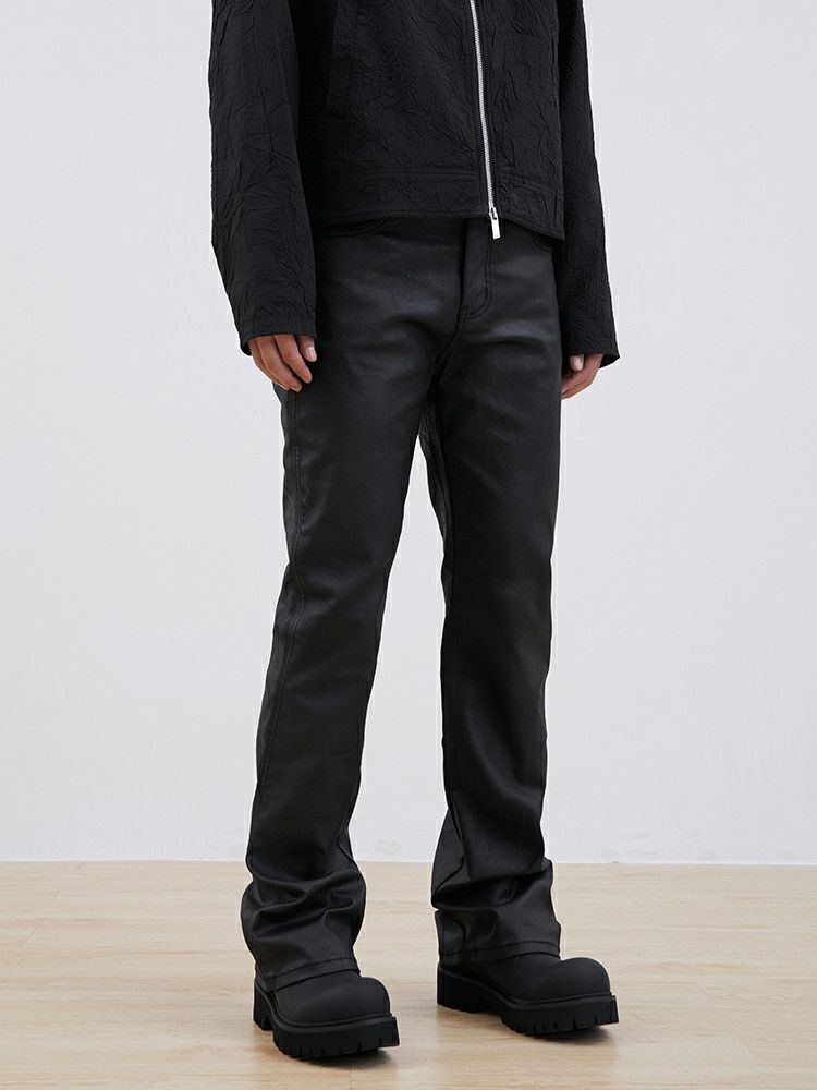 Designer × Jean × Vintage punk retro yuppie flared grunge bootcut wax jeans Size US 31 - 1 Thumbnail