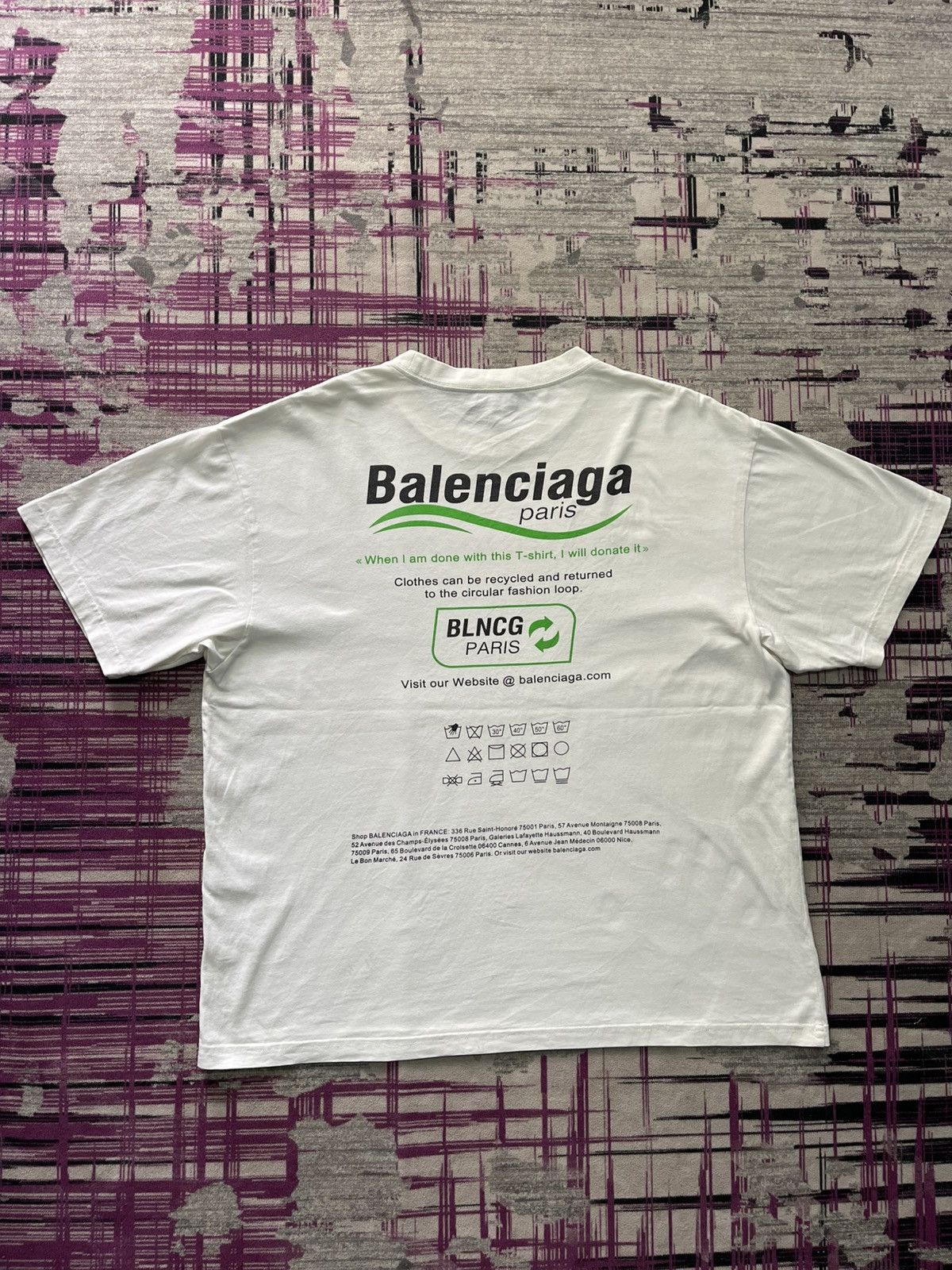 Balenciaga 🔝HOT🔝FW21 BALENCIAGA PARIS “DRY CLEANING” GRAPHIC TEE Size US S / EU 44-46 / 1 - 9 Thumbnail