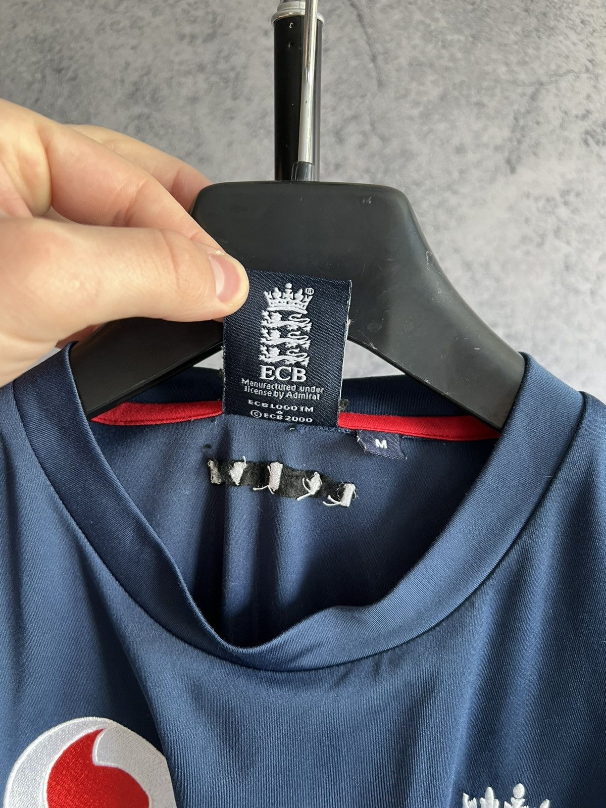 Vintage Vodafone England 2000s T-Shirt Admiral Jersey Soccer Size US M / EU 48-50 / 2 - 6 Thumbnail