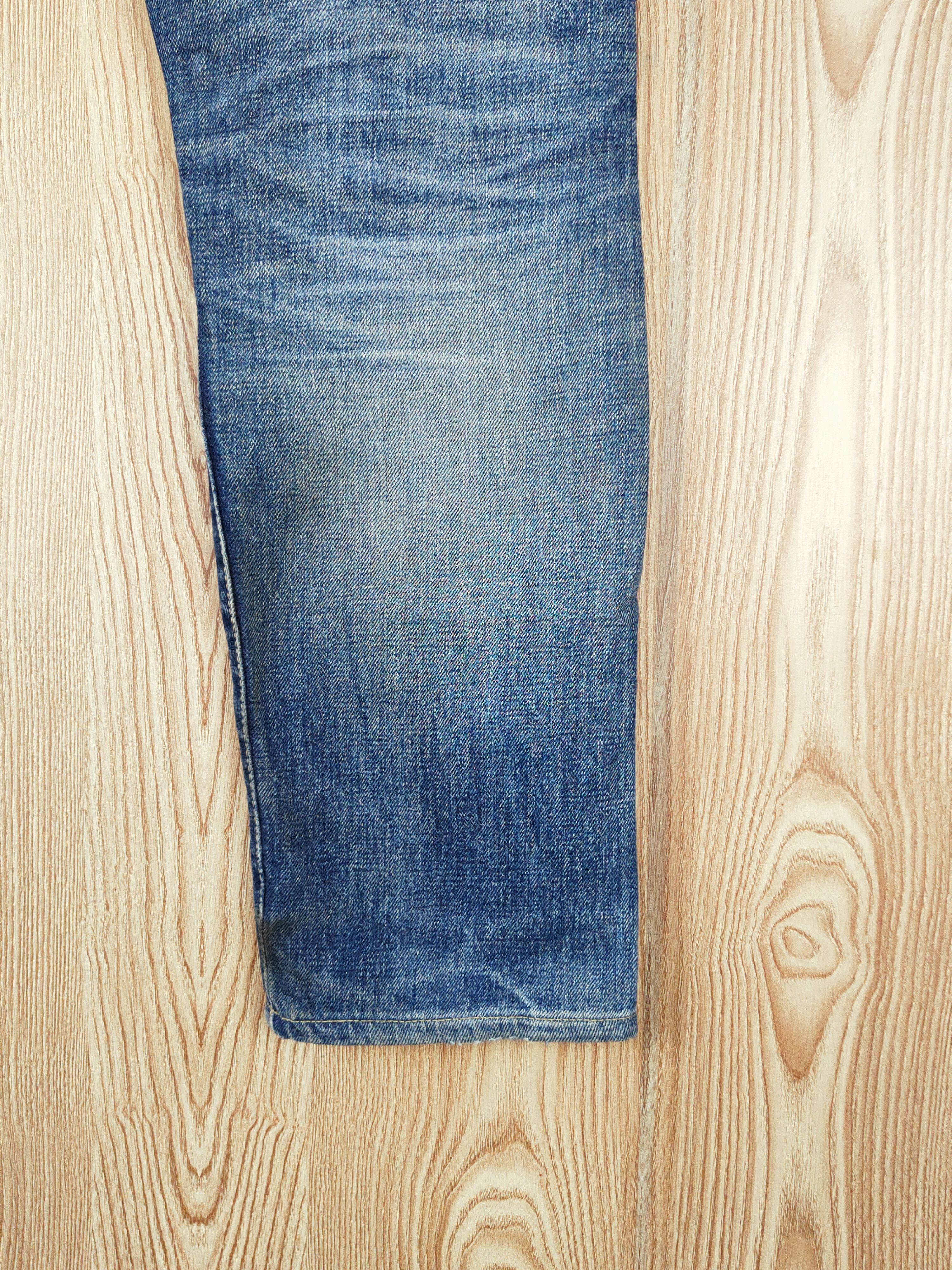 Edwin Edwin japan denim Dark Blue Distressed Ripped Jeans #W949 Size US 31 - 13 Thumbnail