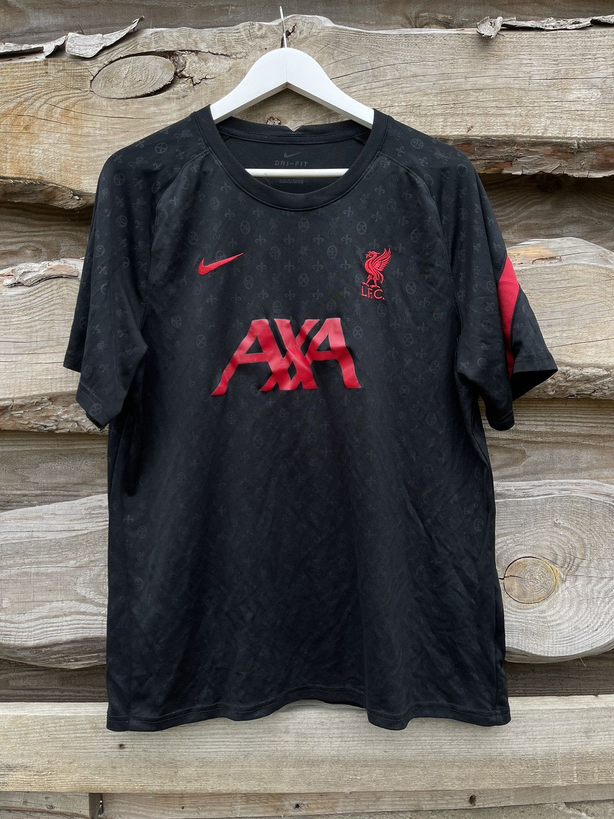 Nike 2021 Nike Liverpool soccer jersey monogram black Size US XL / EU 56 / 4 - 2 Thumbnail