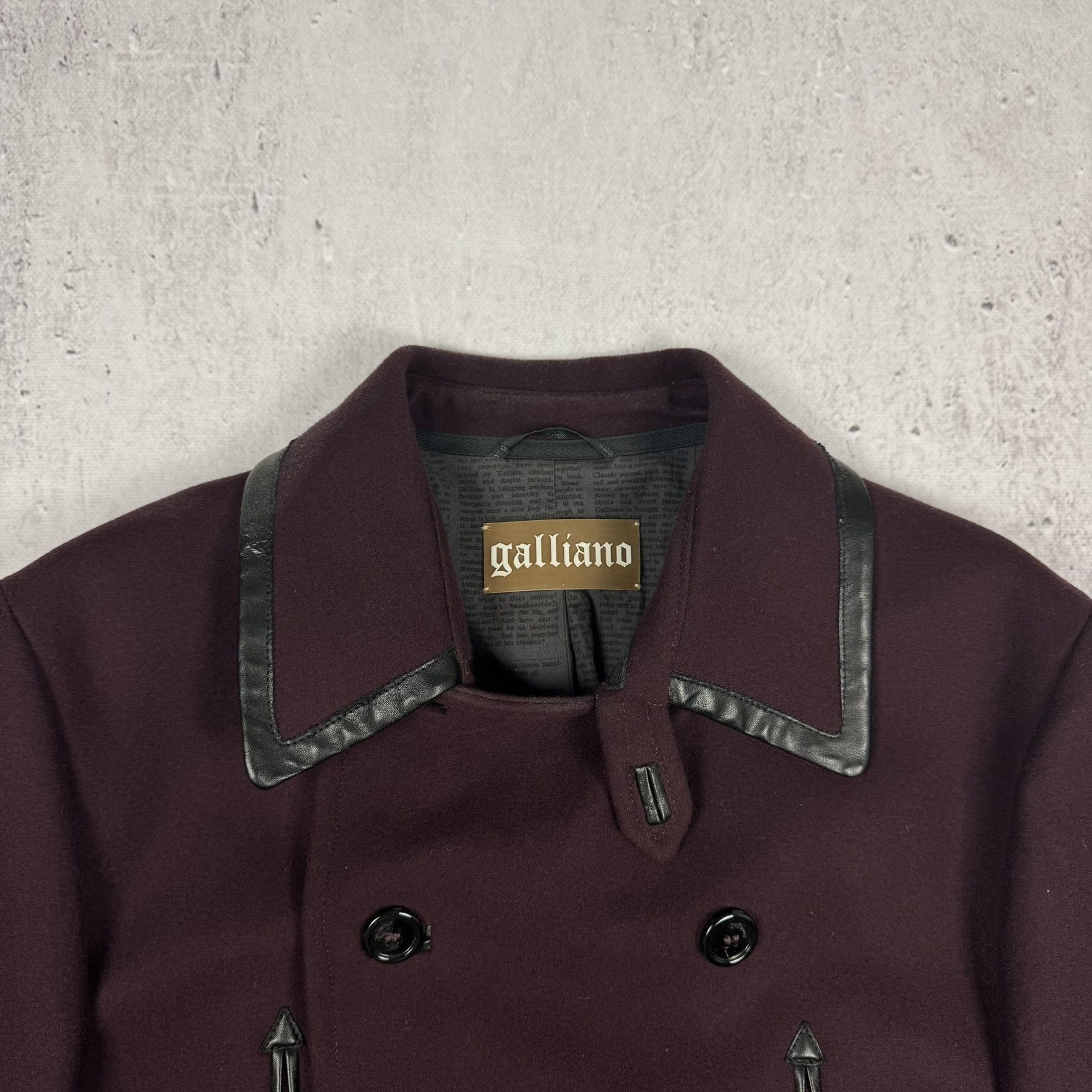 John Galliano Coat Coats