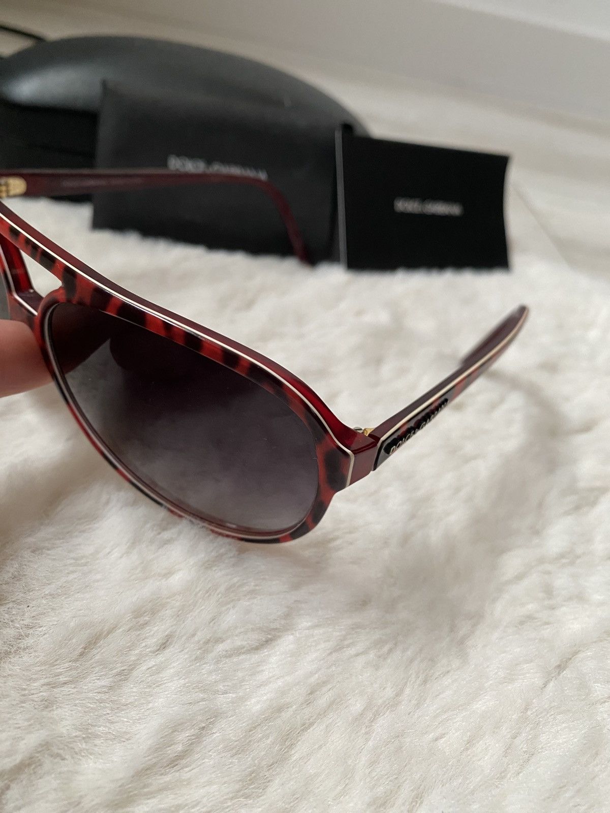 Dolce & Gabbana Dolce&Gabbana vintage red black glasses Size ONE SIZE - 2 Thumbnail