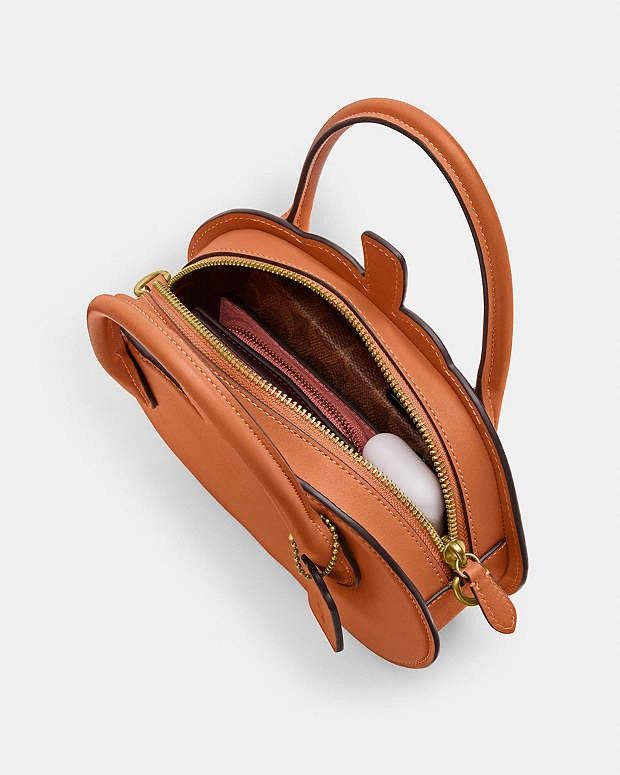 Coach NWT Coach Pumpkin Runway Zipper Leather Crossbody cu868 Size ONE SIZE - 7 Thumbnail