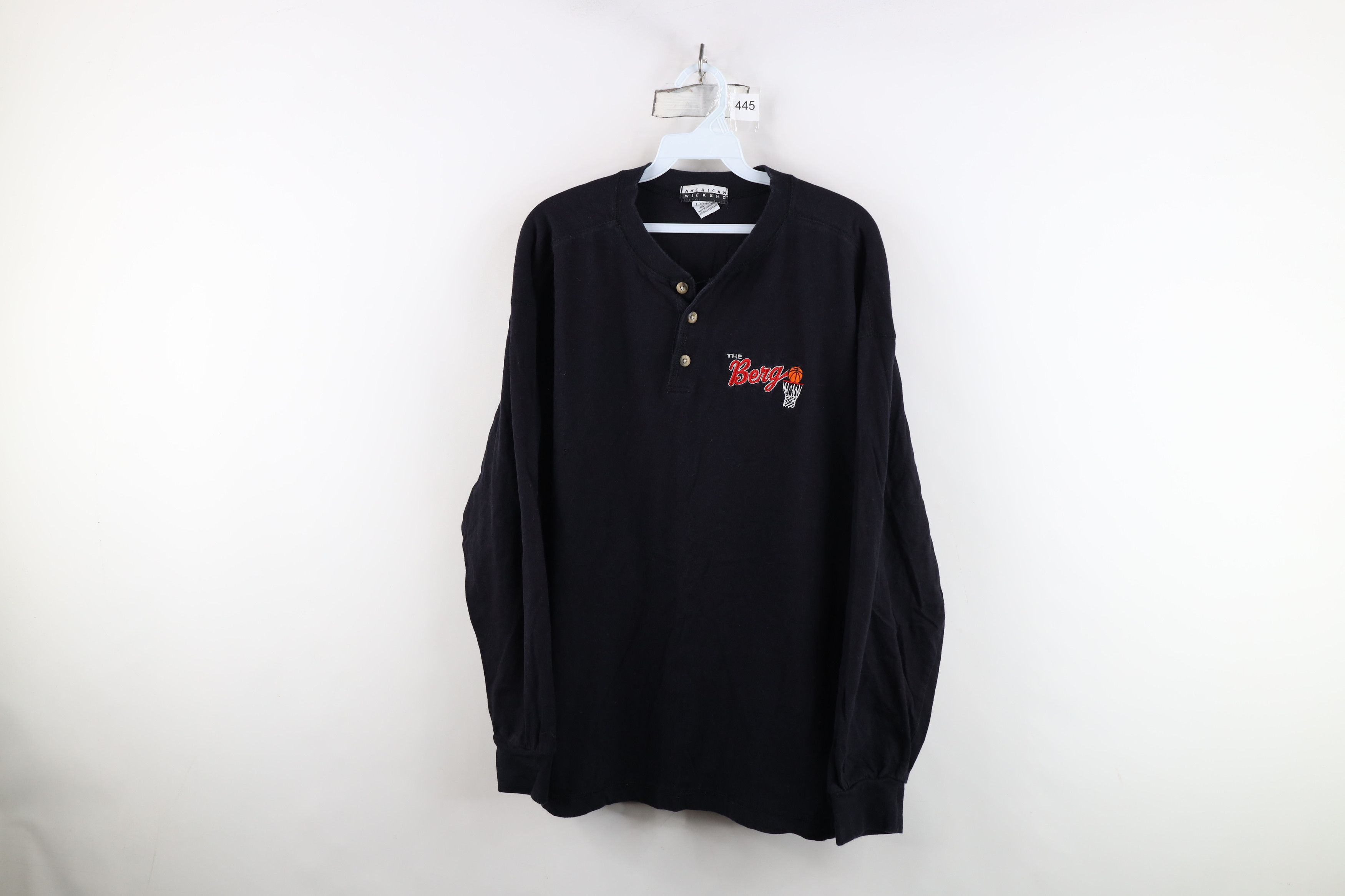 Vintage Vintage 90s Heidelberg University Basketball Henley T-Shirt Size US L / EU 52-54 / 3 - 1 Thumbnail