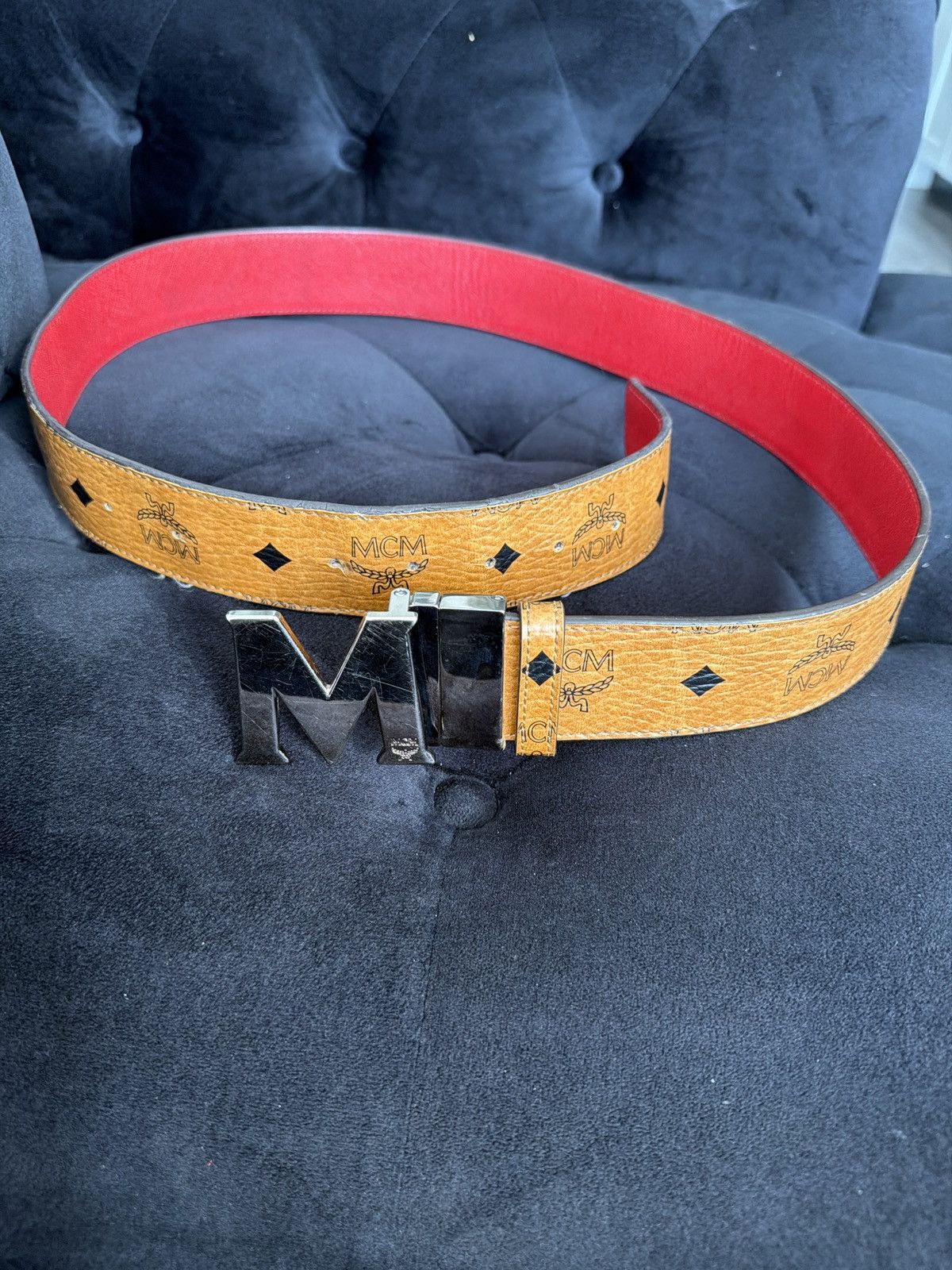 MCM Mcm reversible belt Size 34 - 2 Thumbnail