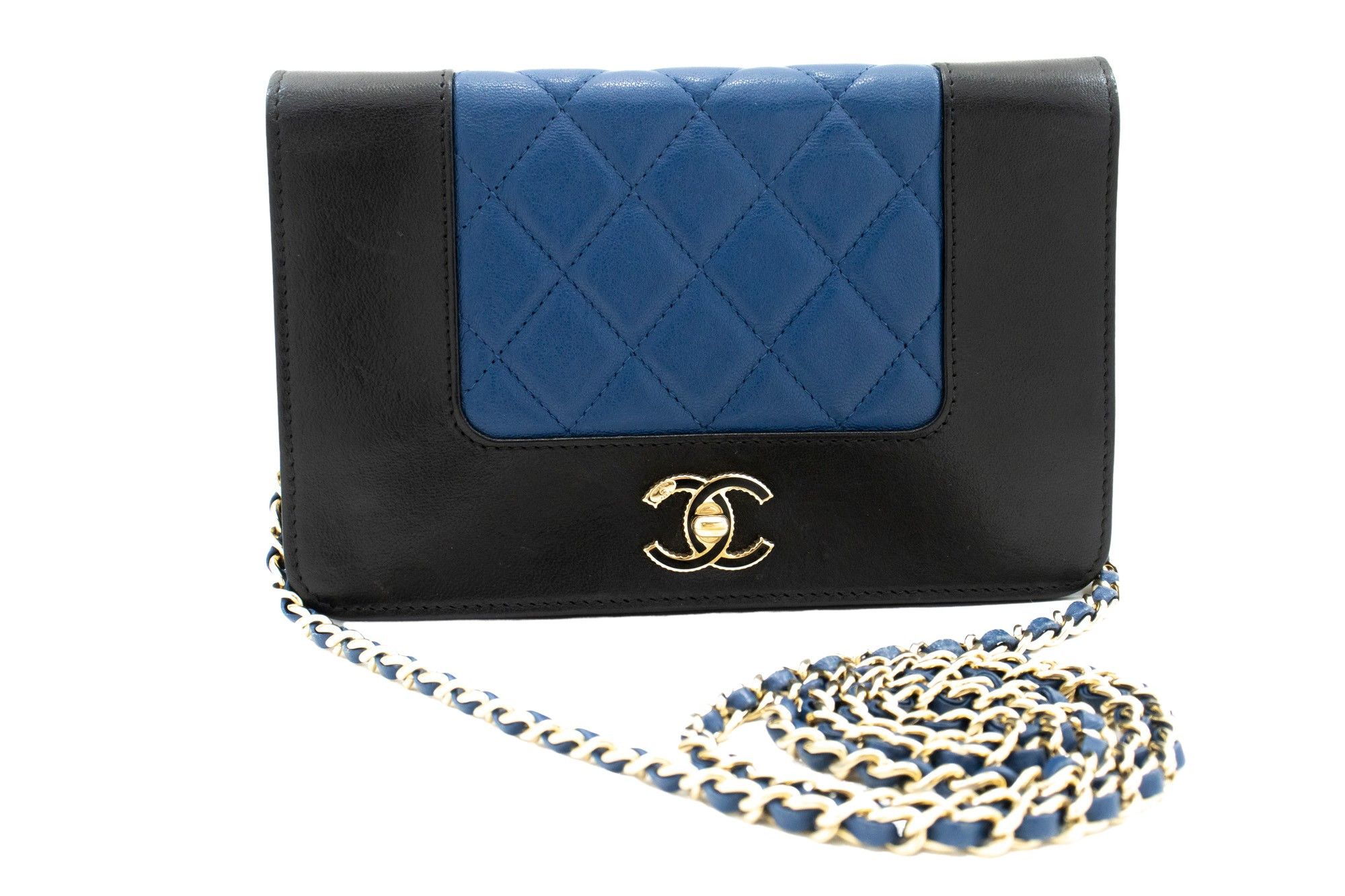 Chanel Wallet On Chain Blue Leather Wallet (Pre-Owned) Size ONE SIZE - 1 Thumbnail