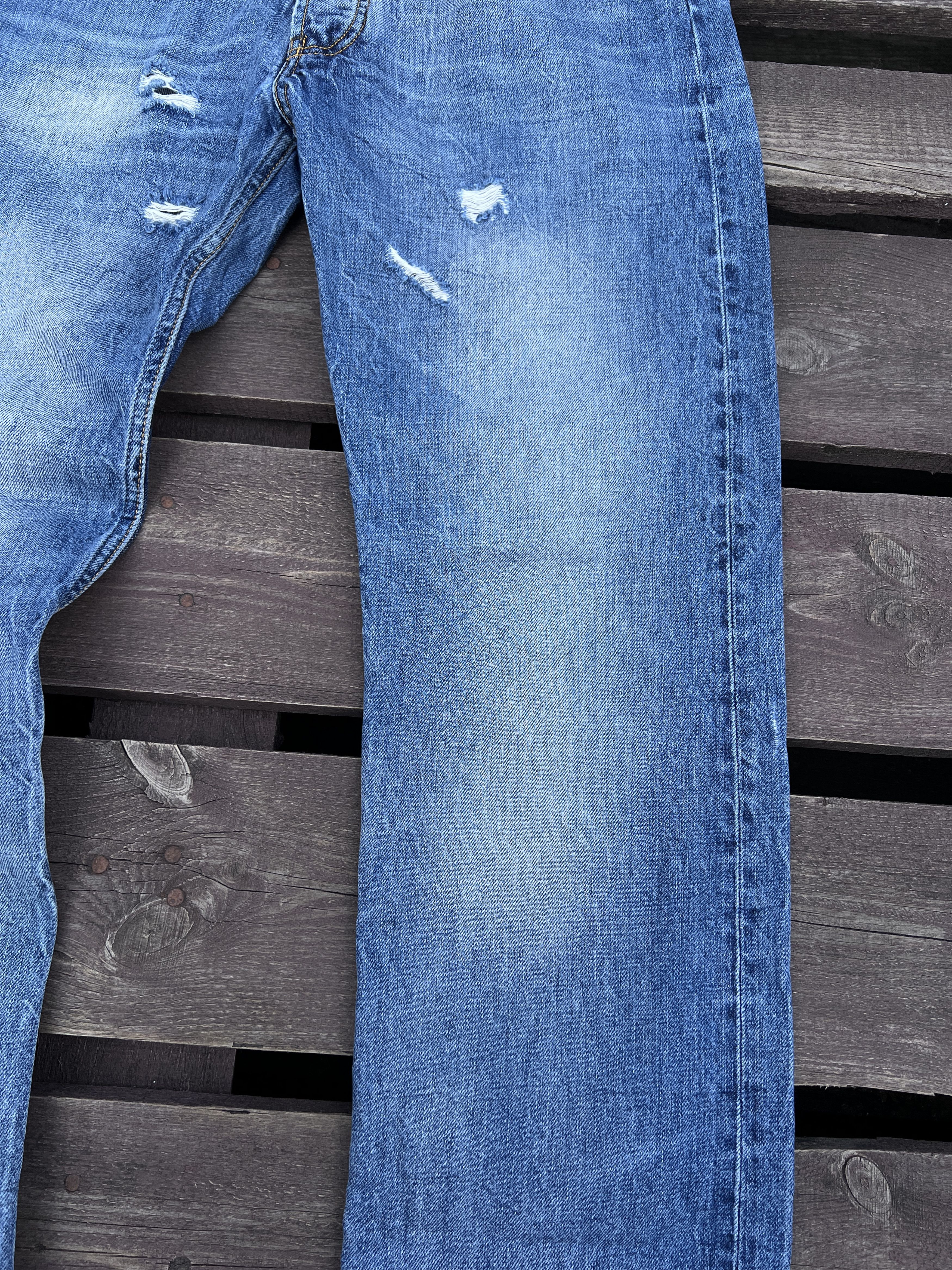 Acne Studios Acne Studios Vintage Generic Girl Distressed Denim Jeans Size 29" - 21 Thumbnail