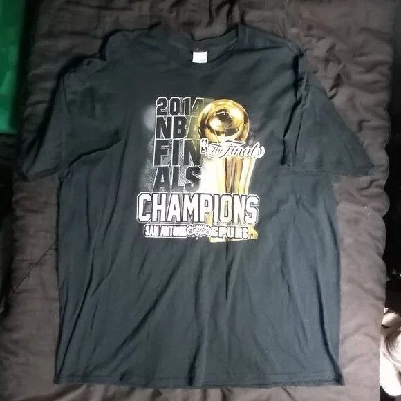 Gildan DS San Antonio Spurs 2014 NBA Finals Champions T-Shirt Size US XXL / EU 58 / 5 - 2 Thumbnail