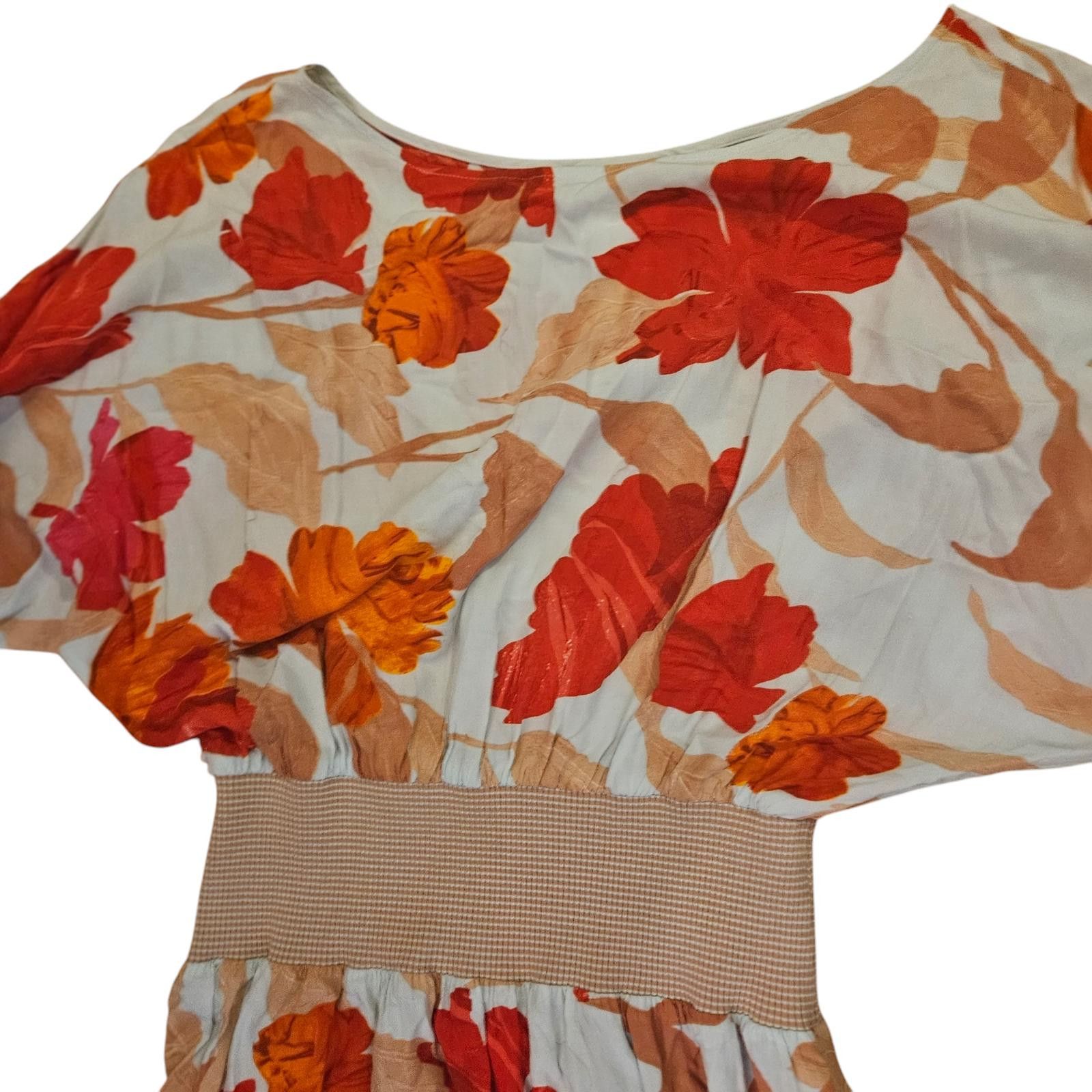 Marvel Comics Maeve Floral Print Dress SZ Med Size M / US 6-8 / IT 42-44 - 4 Thumbnail