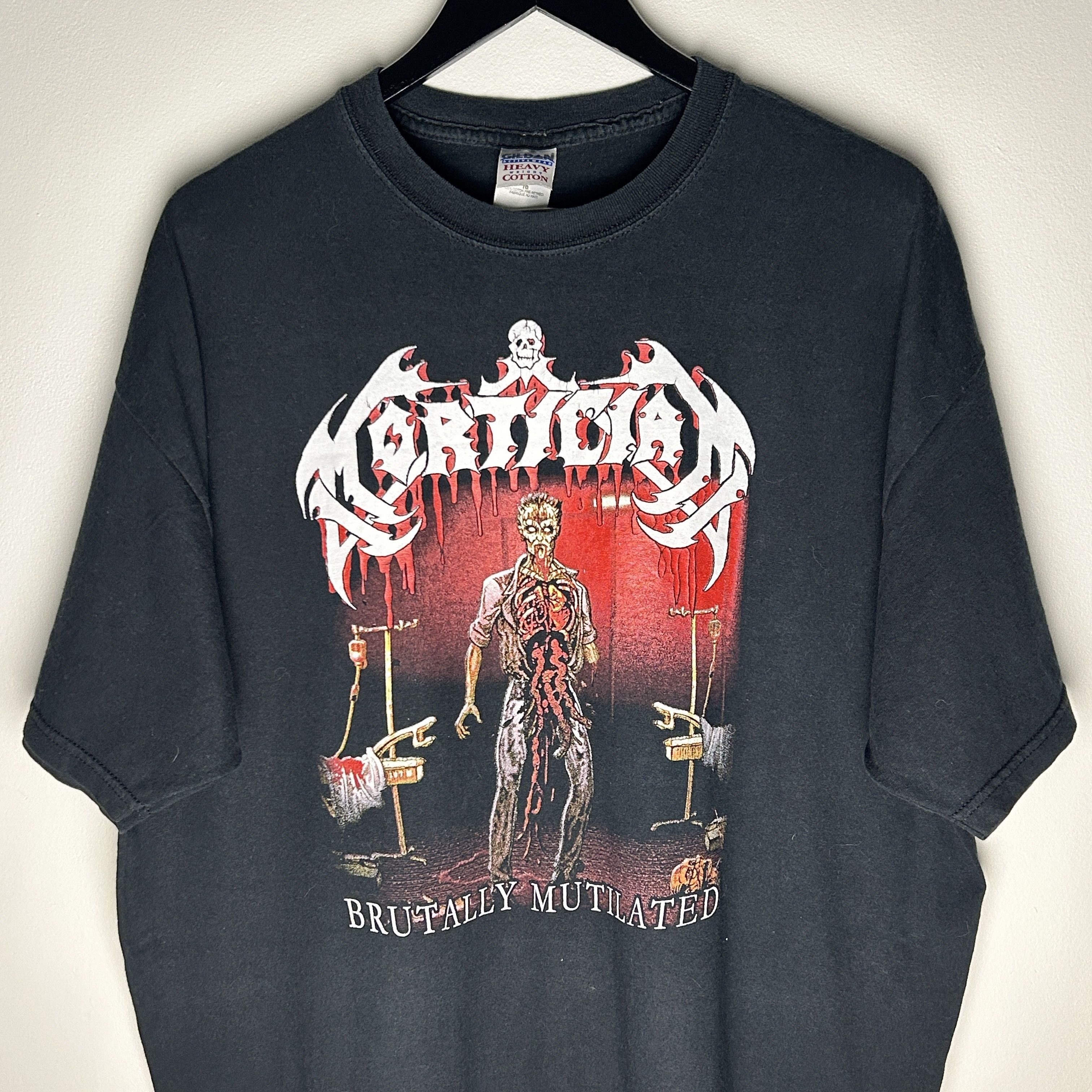 Band Tees Vintage Mortician Brutally Mutilated Band T-shirt Size US XL / EU 56 / 4 - 2 Thumbnail