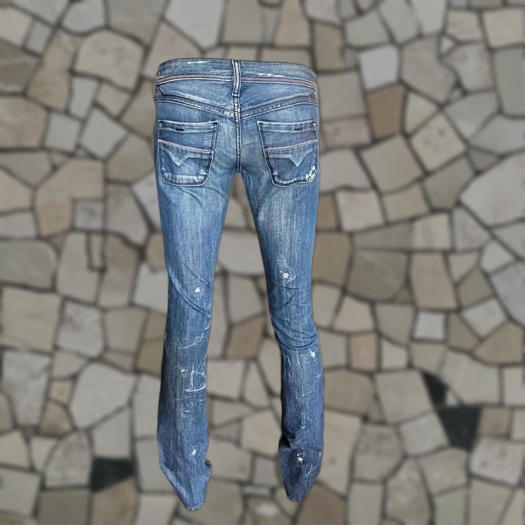 Diesel Diesel Lowky W27 L34 Women’s Bootcut Distressed Jeans – Made in Italy Size 27" / US 4 / IT 40 - 1 Thumbnail