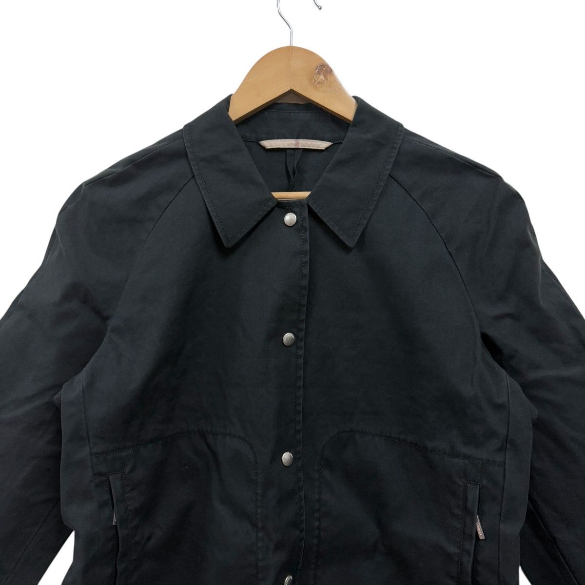 Burberry Burberry England Black Trench Coat Jacket Size L / US 10 / IT 46 - 3 Thumbnail