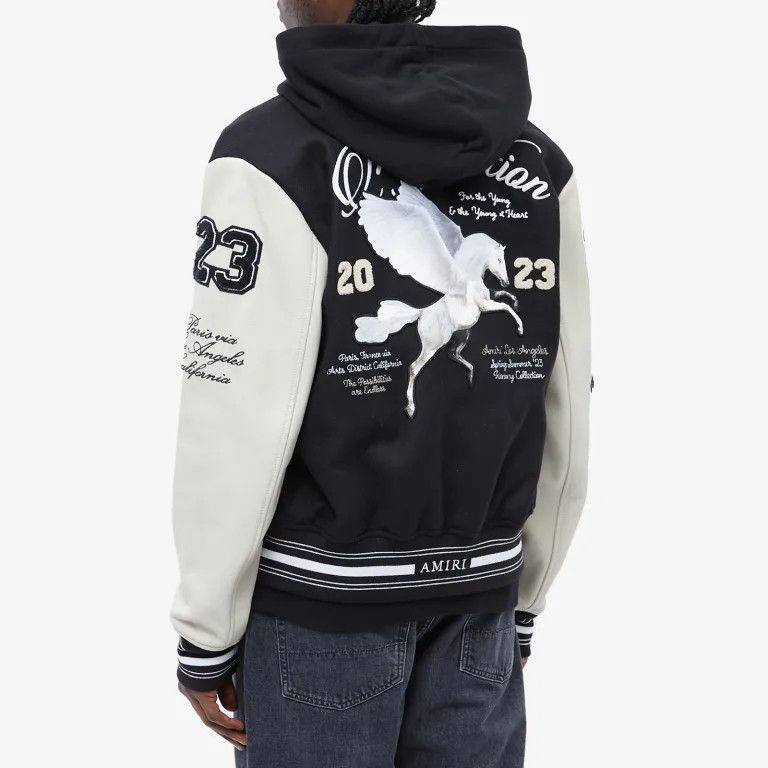 Amiri o1mle1024 Oversized Varsity Jacket in Black Size US M / EU 48-50 / 2 - 3 Thumbnail