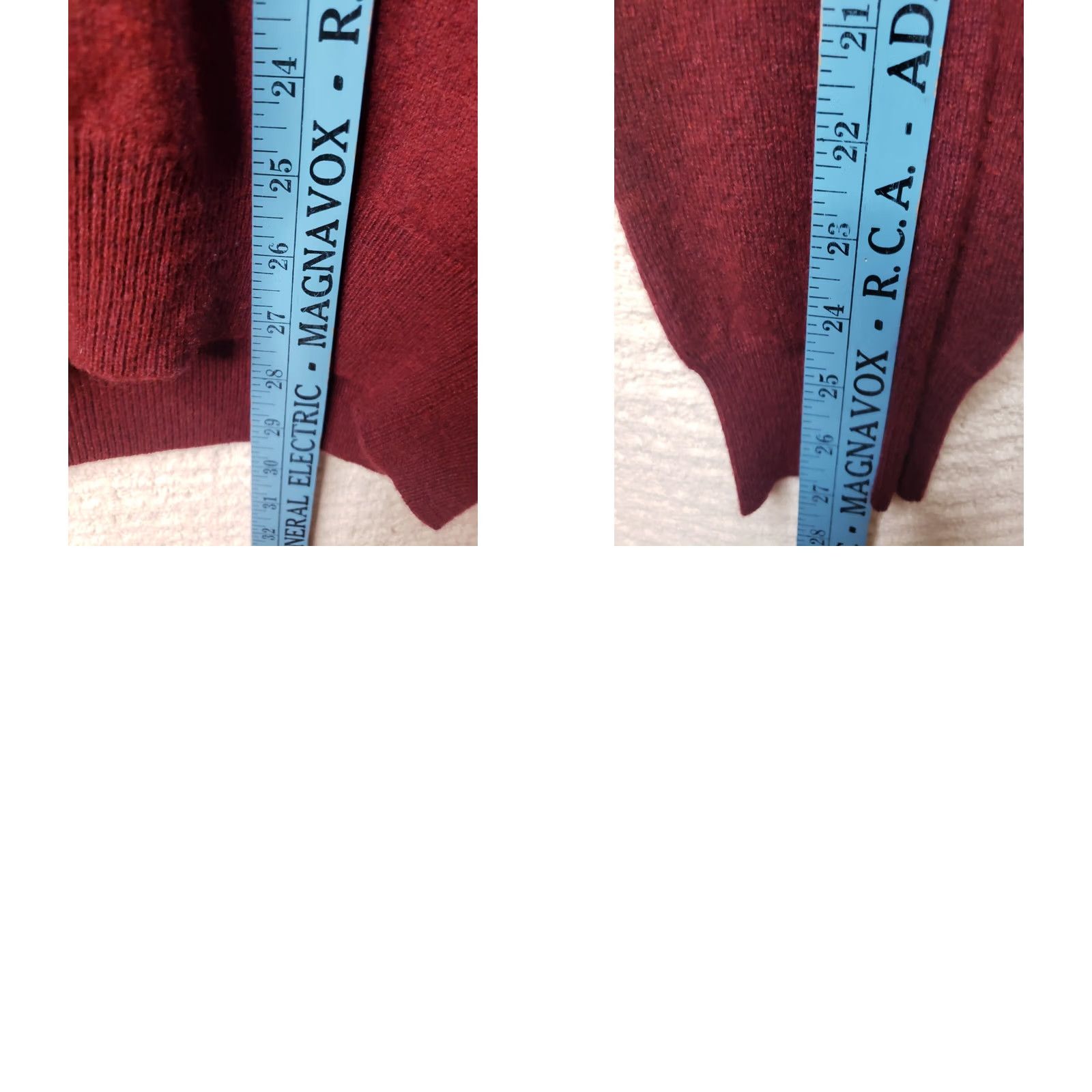 Vintage Glenshiel Sweater Men's L Maroon 100% Cashmere V Neck Pullover Knit Regular Size US L / EU 52-54 / 3 - 9 Thumbnail
