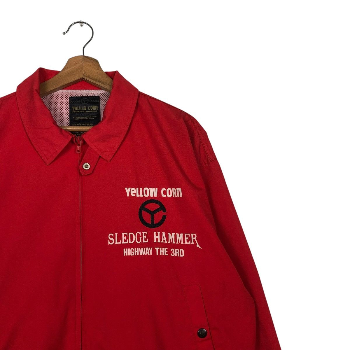 YELLOW CORN VINTAGE RACING JACKET YELLOW CORN BIG LOGO SPELL OUT KADOYA Size US L / EU 52-54 / 3 - 8 Thumbnail