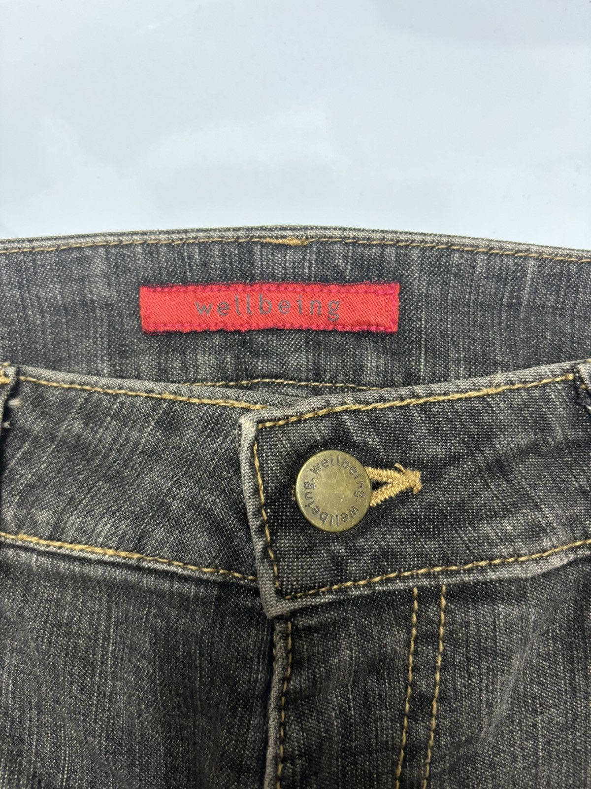 If Six Was Nine FLARE🔥WELLBEING JAPANESE FLARE DENIM JEANS KMRII STYLE Size US 28 / EU 44 - 9 Thumbnail