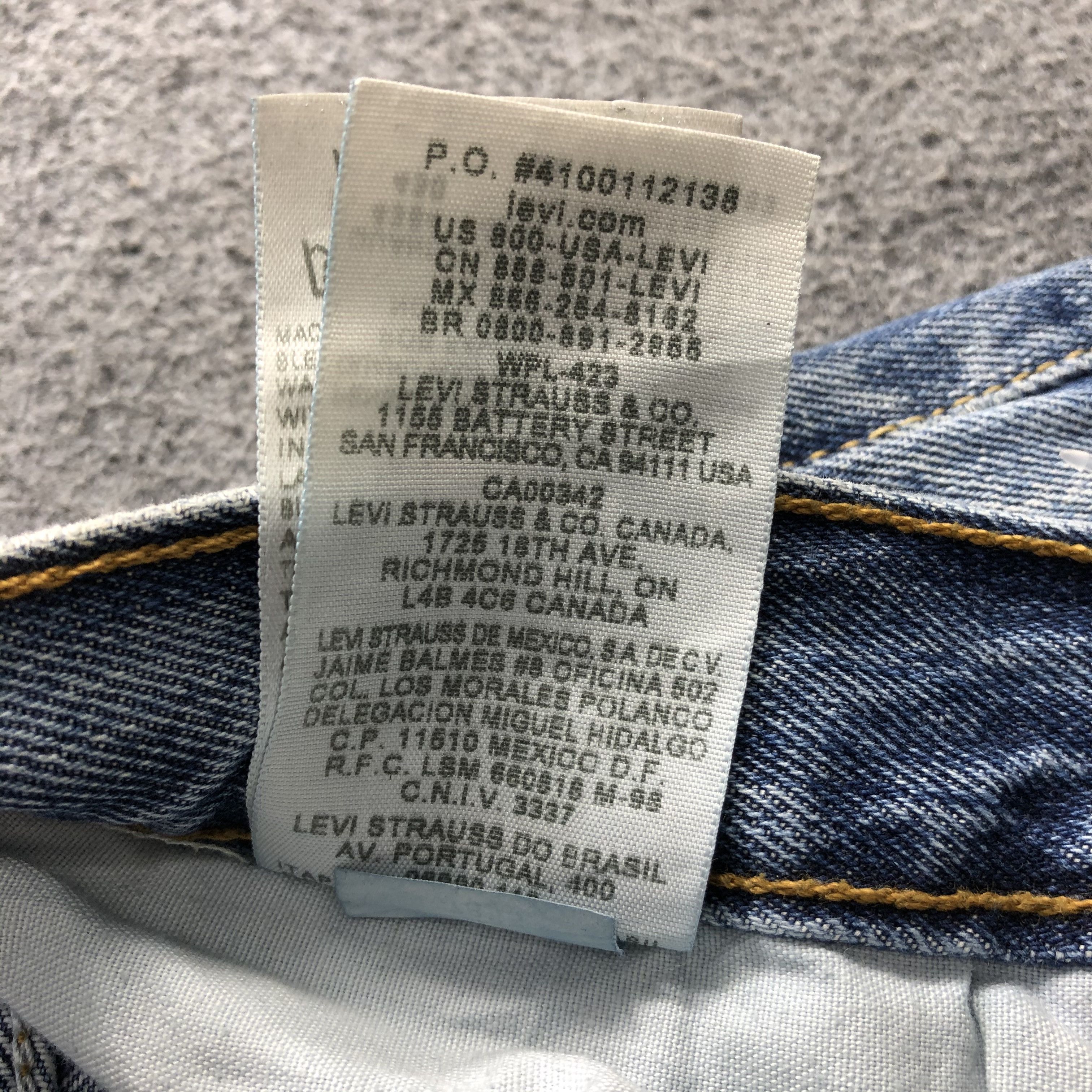 Levi's Vintage Blue Wash Levis 501 Jeans-J1521 Size US 35 - 14 Thumbnail