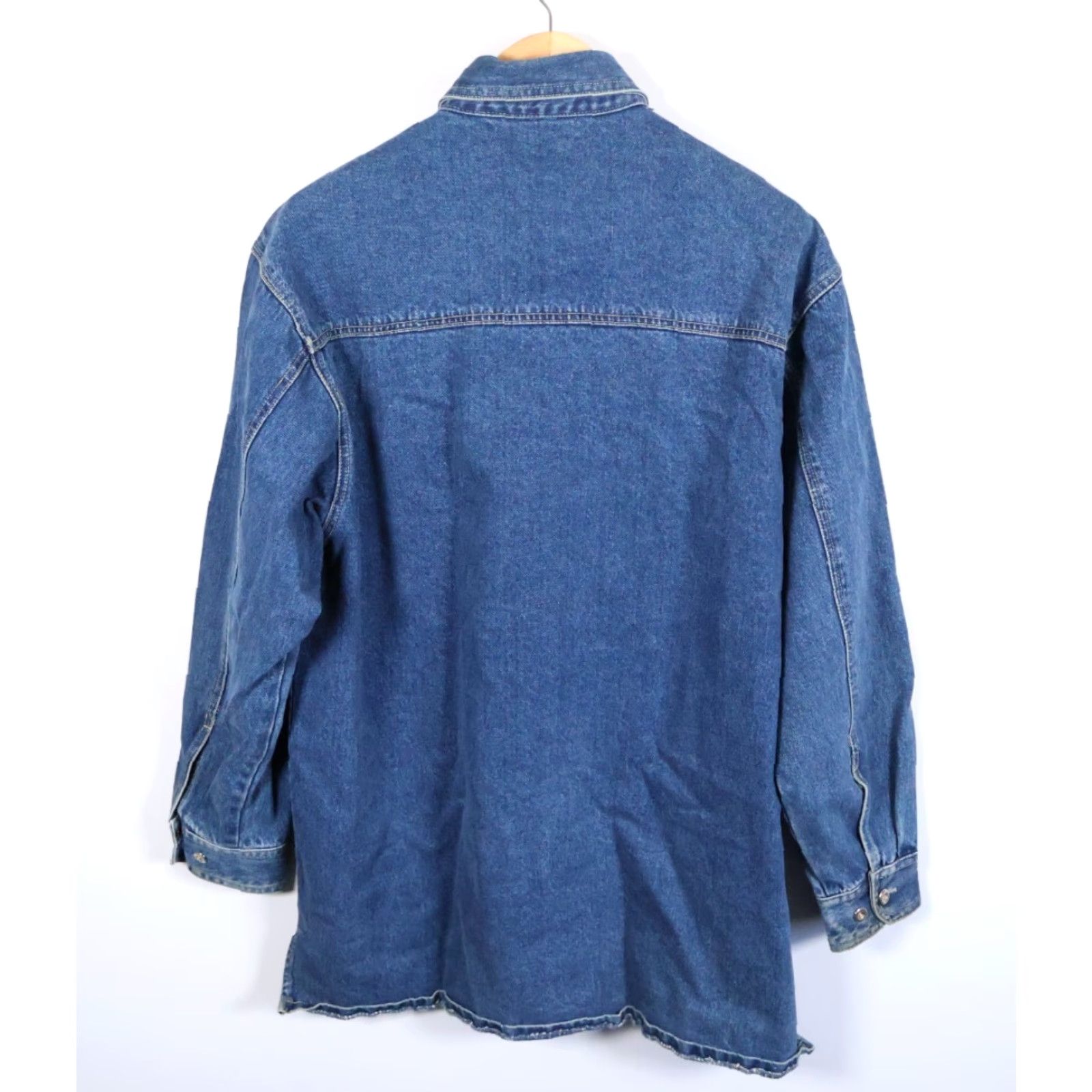 Vintage VINTAGE Paco Sport Denim Shirt Jacket Men's Medium Blue Relaxed Fit Oversized VTG Y2K Shirt Size US M / EU 48-50 / 2 - 2 Thumbnail