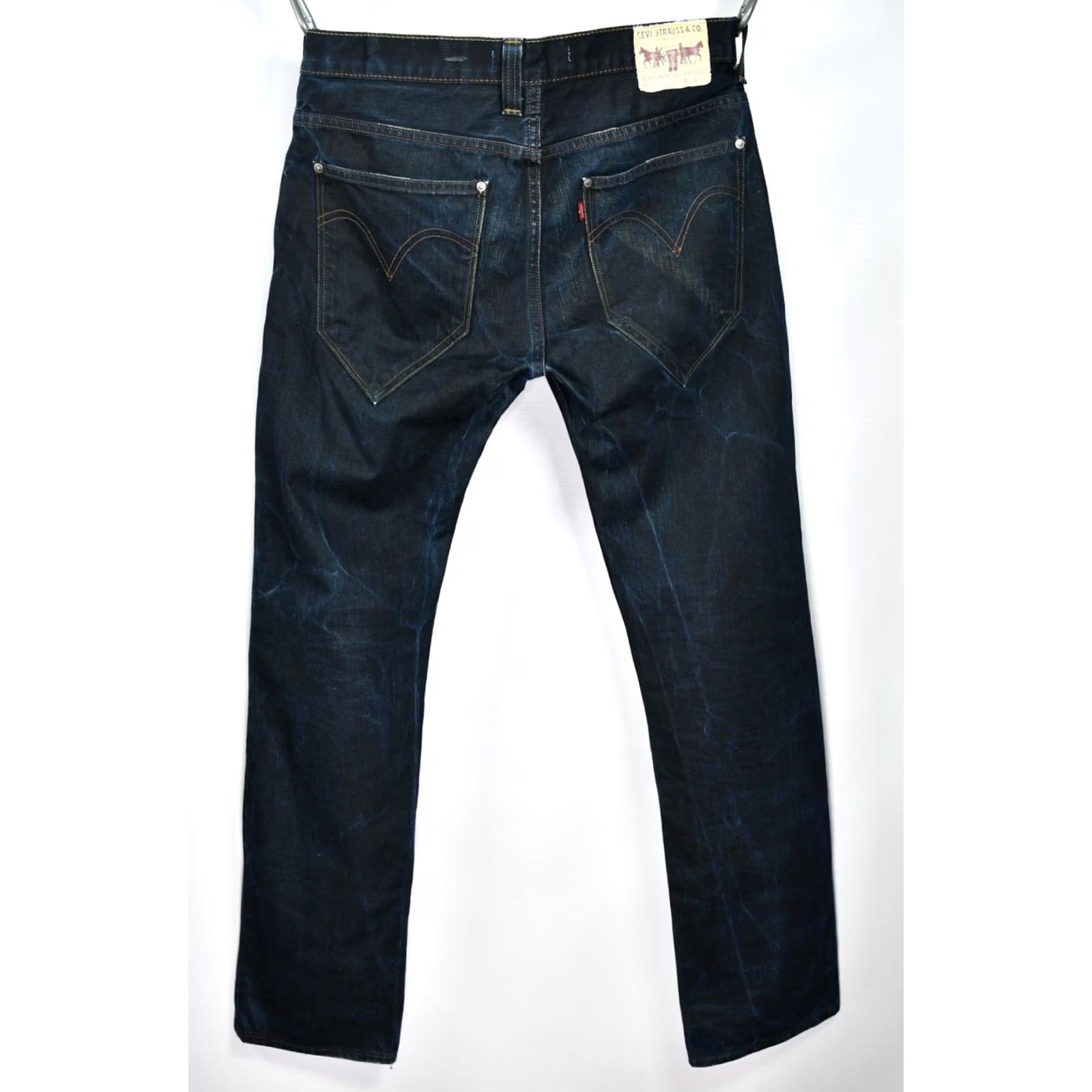 Levi's Levi's 504 Jeans Mens Regular Straight W34 L34 Blue Denim Cotton Size US 34 / EU 50 - 2 Thumbnail