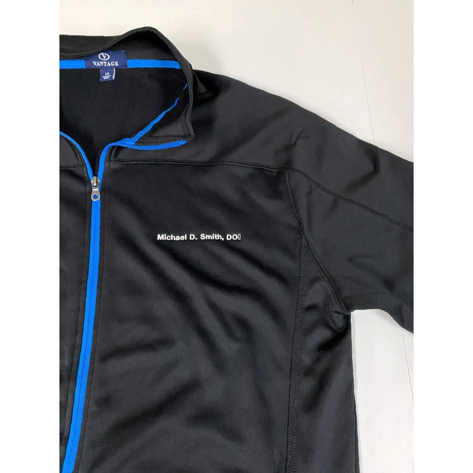 Vintage Vantage Jacket Bomber Jacket Full Zip L Black Mens Regular Size L Storm Knit Polyester Full Zip Casual Fall Winter Sports Men Size US L / EU 52-54 / 3 - 3 Thumbnail