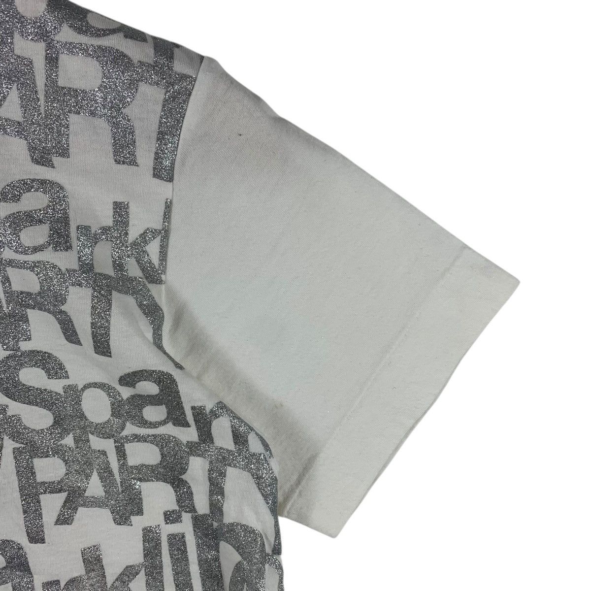 Comme des Garcons Comme des Garçons Sparkling Party Silver Glitter Graphic Tee Size US M / EU 48-50 / 2 - 7 Thumbnail