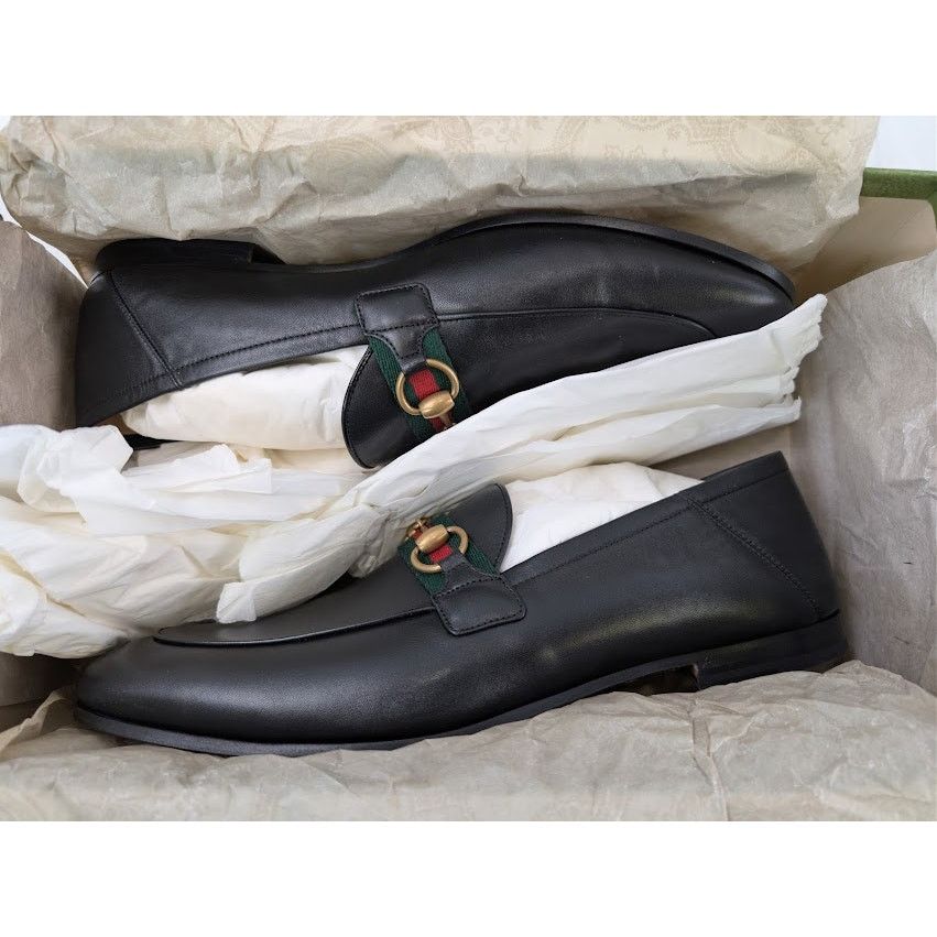 Gucci o1rshd1 Gnello Plonge Leather Loafer Boots in Nero Size US 11.5 / EU 44-45 - 20 Thumbnail