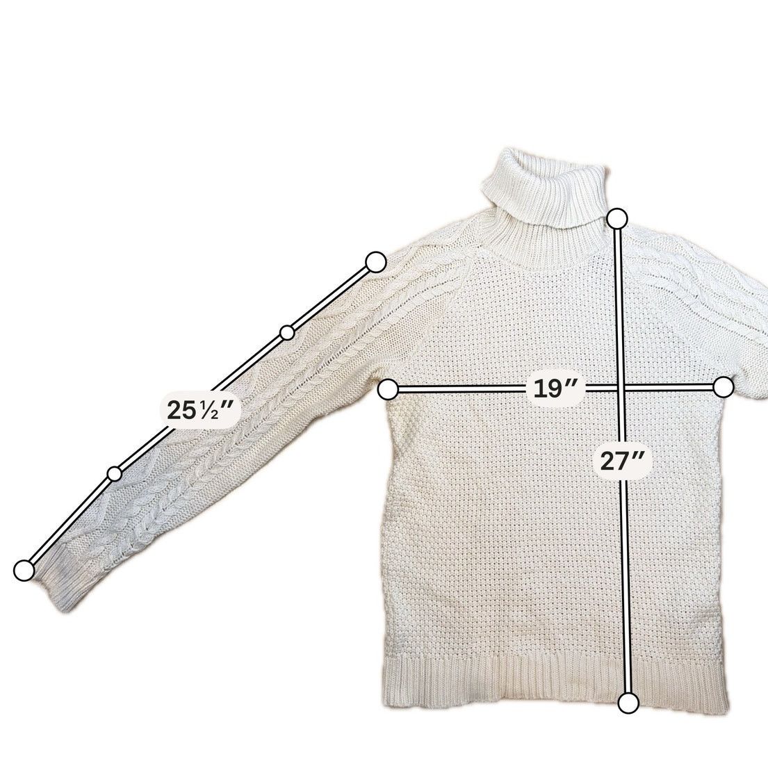 Lauren Ralph Lauren Lauren Ralph Lauren Cable Turtleneck XL Size XL / US 12-14 / IT 48-50 - 9 Thumbnail