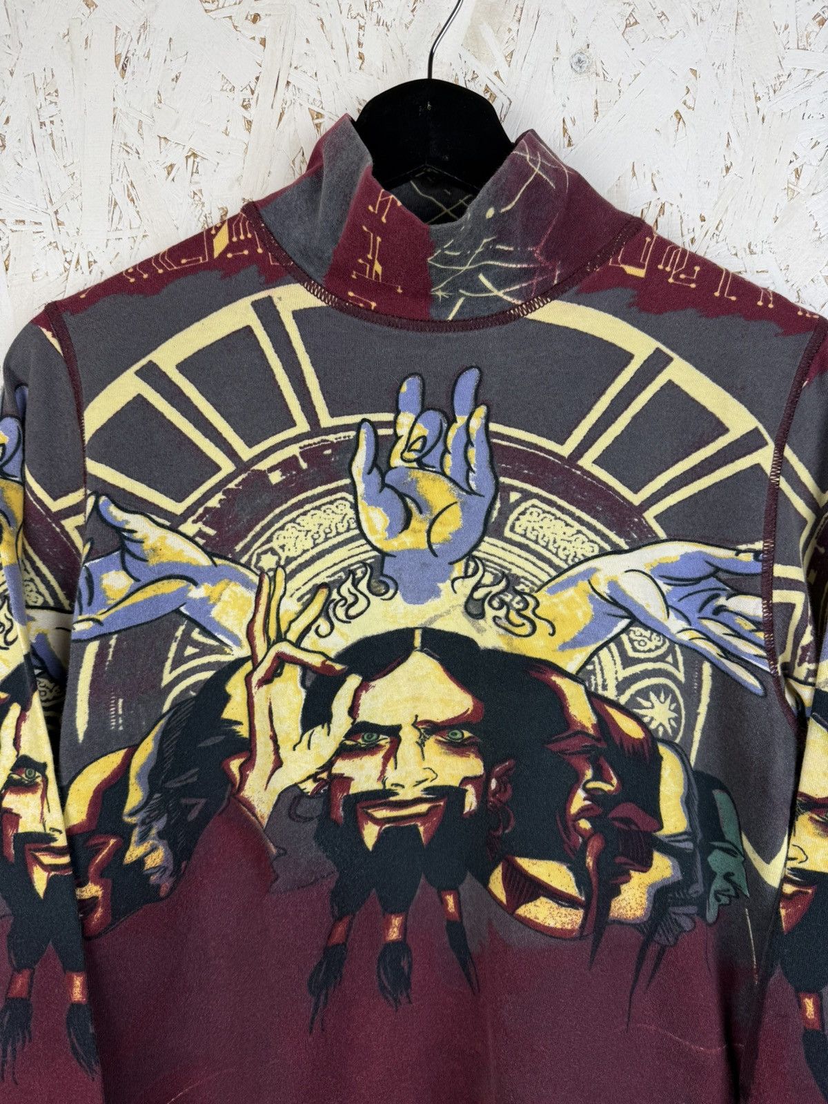 Jean Paul Gaultier 90s Vintage Jean Paul Gaultier Psychedelic Rasta Long Sleeve Size US M / EU 48-50 / 2 - 2 Thumbnail