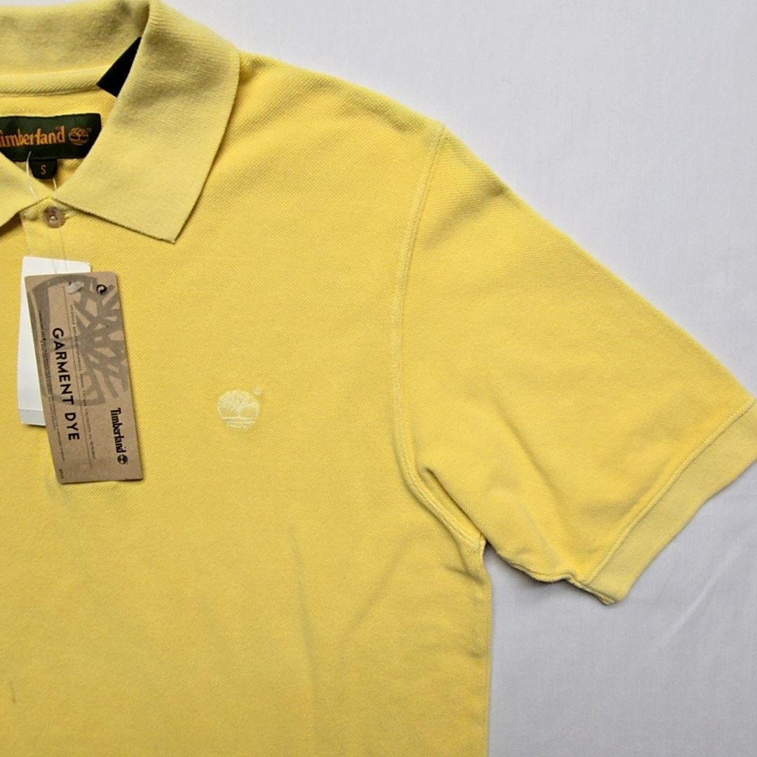 Timberland Timberland Yellow Polo Shirt Garment Dye Logo Mens Small Size US S / EU 44-46 / 1 - 5 Thumbnail