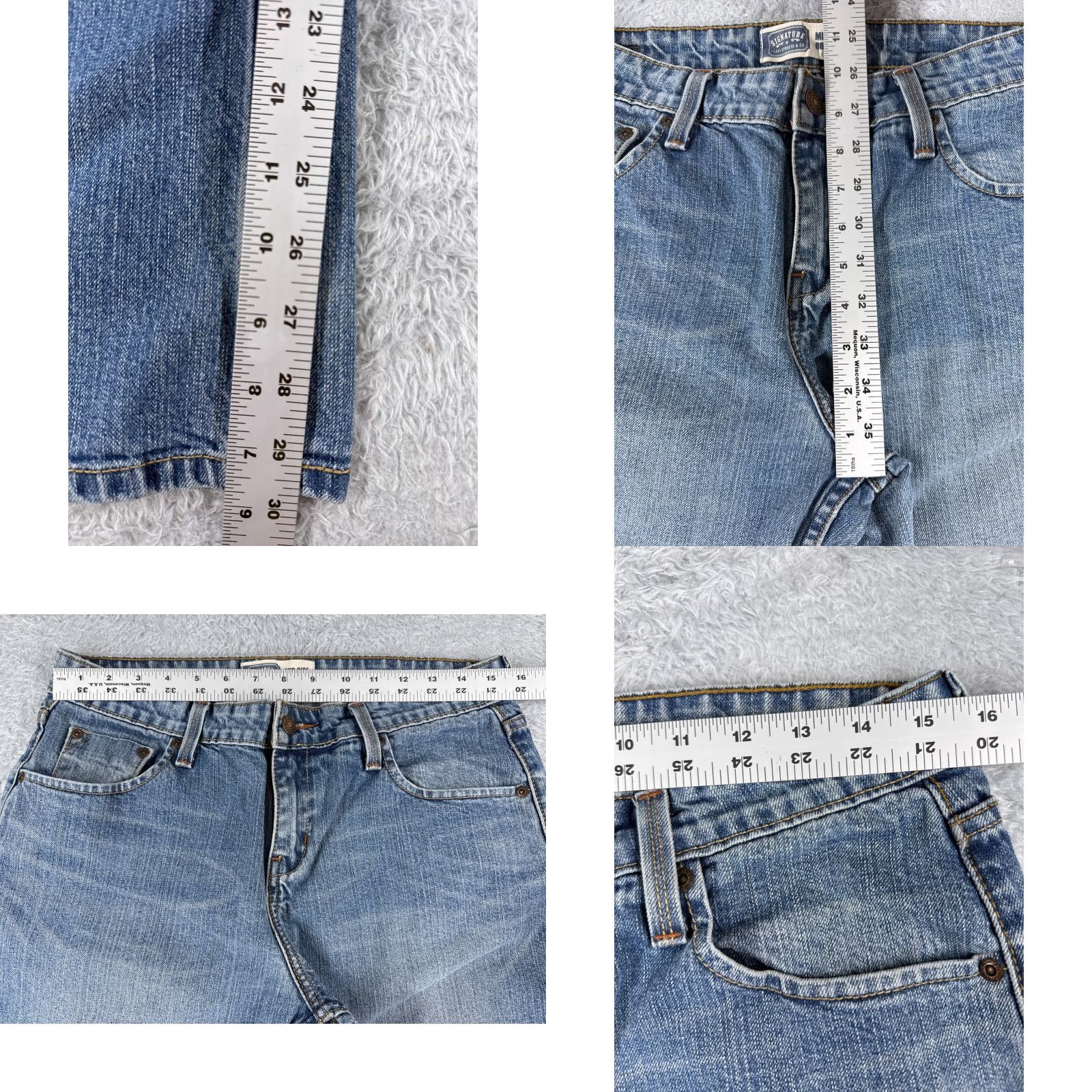 Levi's Levis Jeans Womens 10 Blue Denim Bootcut Mid Rise Cotton Blend 30x30 Regular 5-Pocket Design Western Fashion Mens? Wait. end. Size 32" / US 10 / IT 46 - 8 Thumbnail