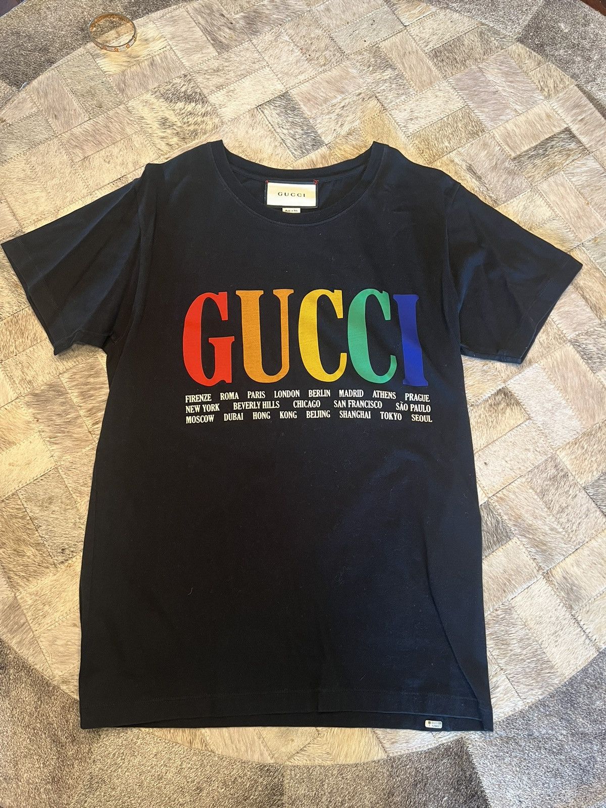 Gucci Gucci Cities Tee Size US XS / EU 42 / 0 - 1 Thumbnail