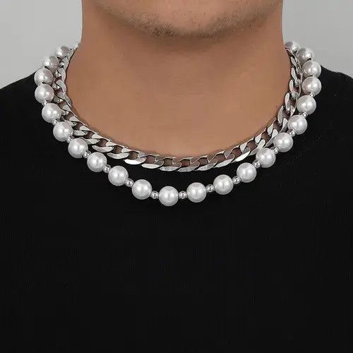 Jewelry Pearl Double Layered Necklace Size ONE SIZE - 1 Thumbnail