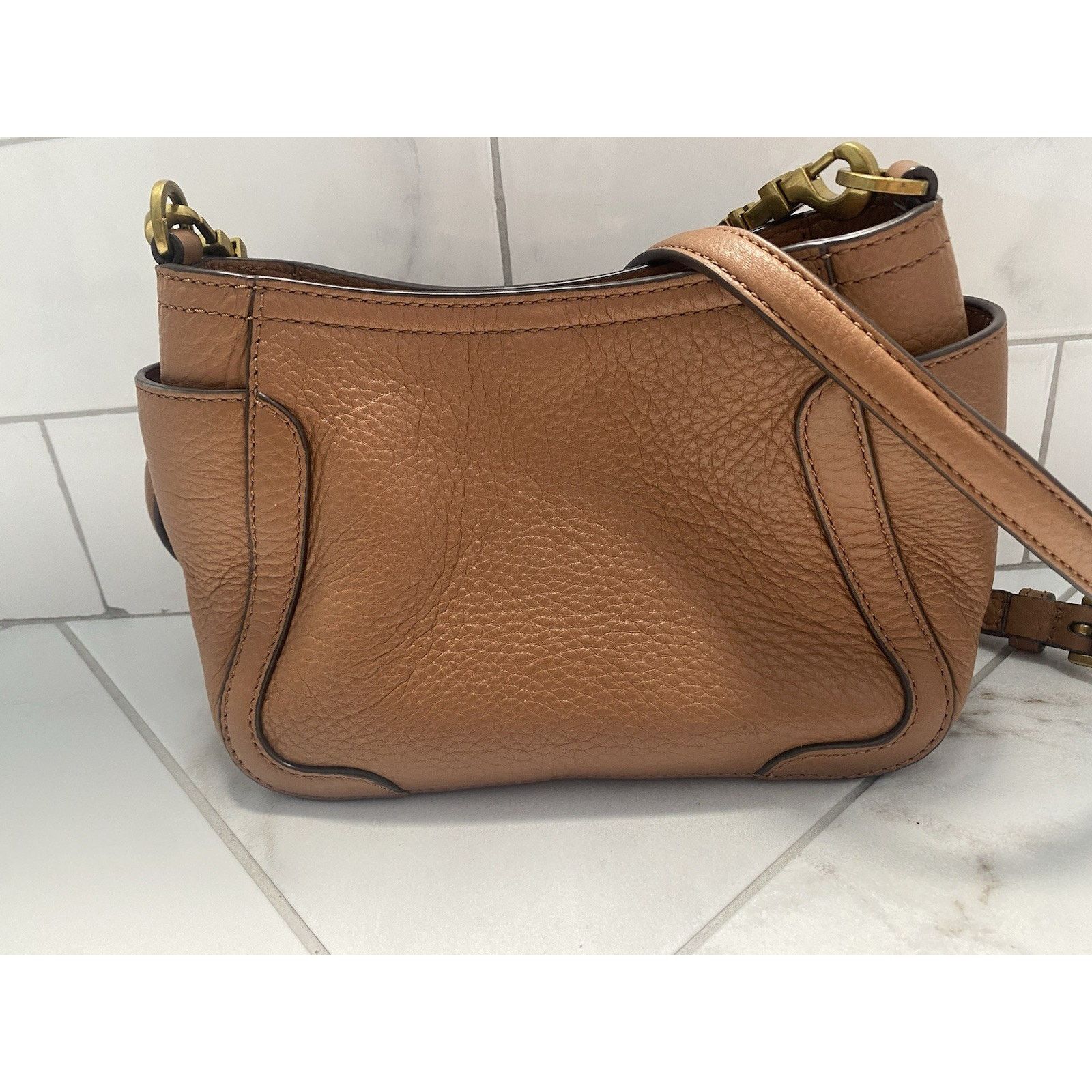 Tory Burch Tory Burch Frances Mini Vintage Camel Shoulder/Crossbody Size ONE SIZE - 4 Thumbnail
