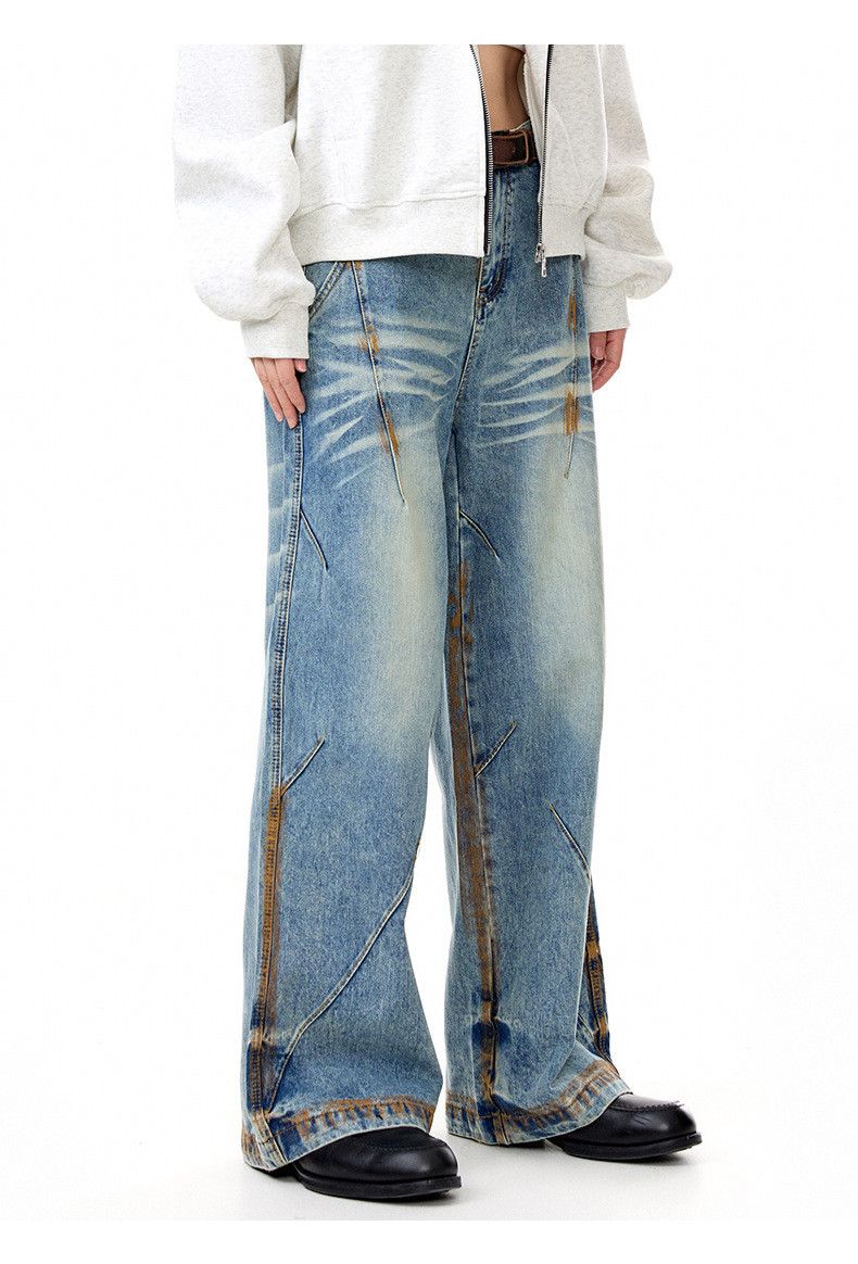 Vintage American retro distressed loose jeans for men Size US 32 / EU 48 - 4 Thumbnail