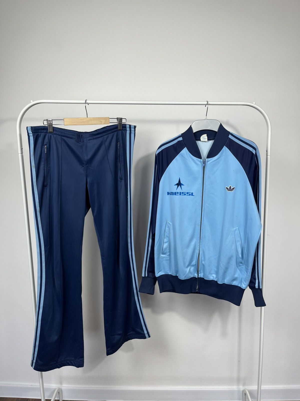 Adidas × Vintage Vintage Adidas Track Suit Jacket Pants Kneissl Team 70s Size US M / EU 48-50 / 2 - 1 Thumbnail